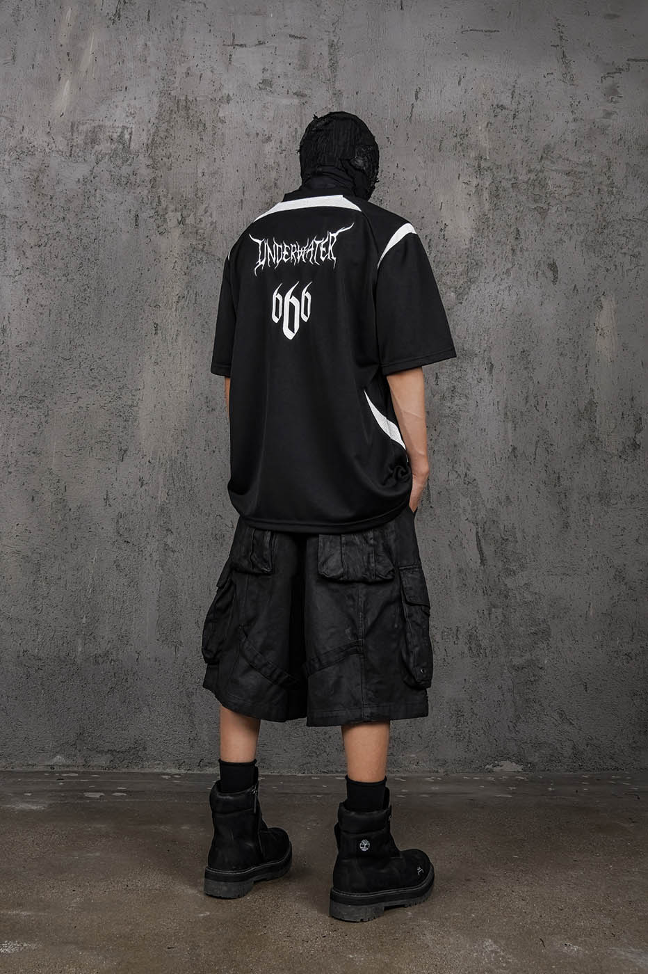 UNDERWATER Demon Eye Mesh Jersey Black, premium urban and streetwear designers apparel on PROJECTISR.com, UNDERWATER
