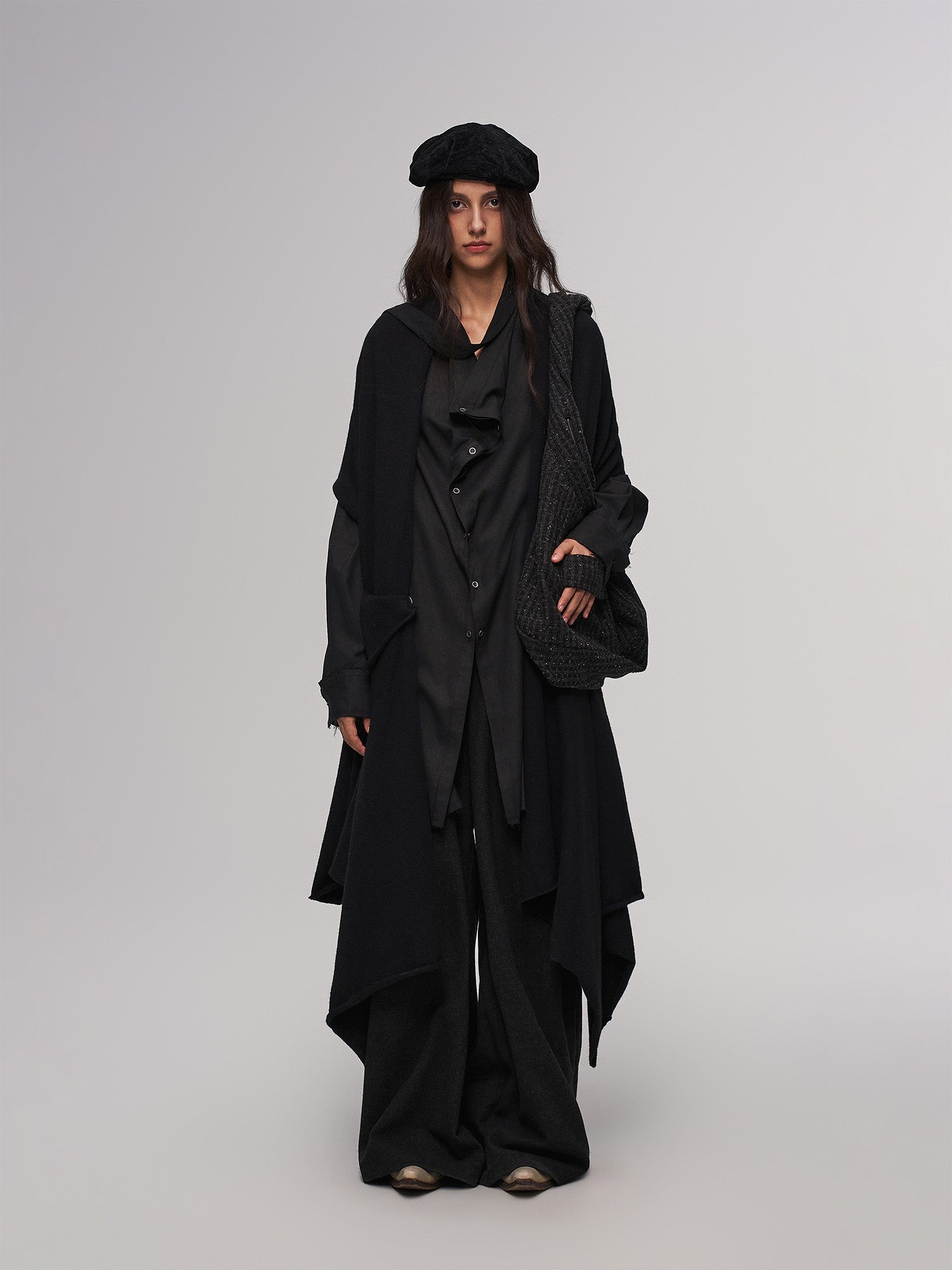 ILNya Nieternite Nifutur Deconstructed Raw-Edge Scarf Vest