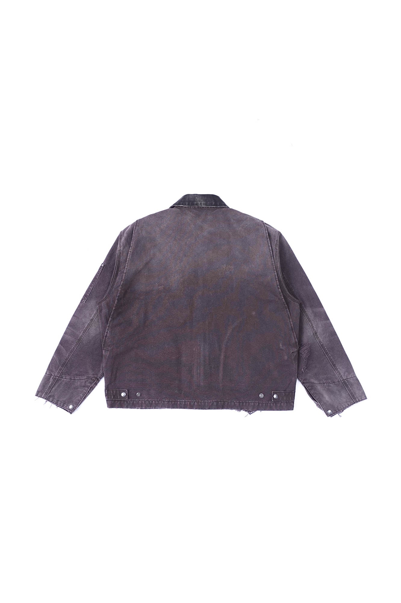 IN EXISTENCE Dirty-Washed Contrast Collar Detroit Jacket, premium urban and streetwear designers apparel on PROJECTISR.com, IN EXISTENCE