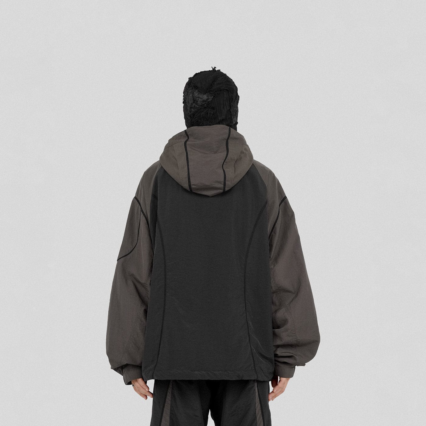 UNDERWATER Wasteland Deconstructed Windbreaker, premium urban and streetwear designers apparel on PROJECTISR.com, UNDERWATER