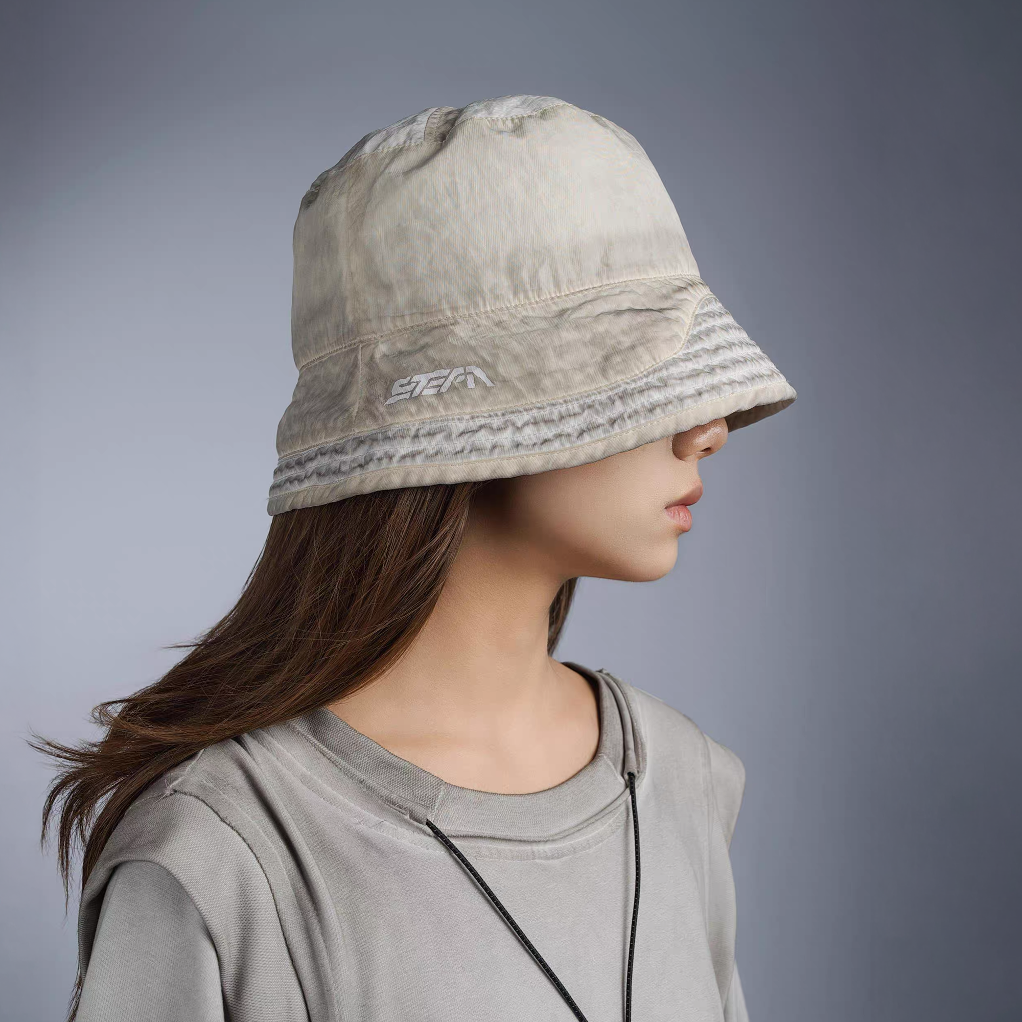 STEAM Washed Distressed Bucket Hat