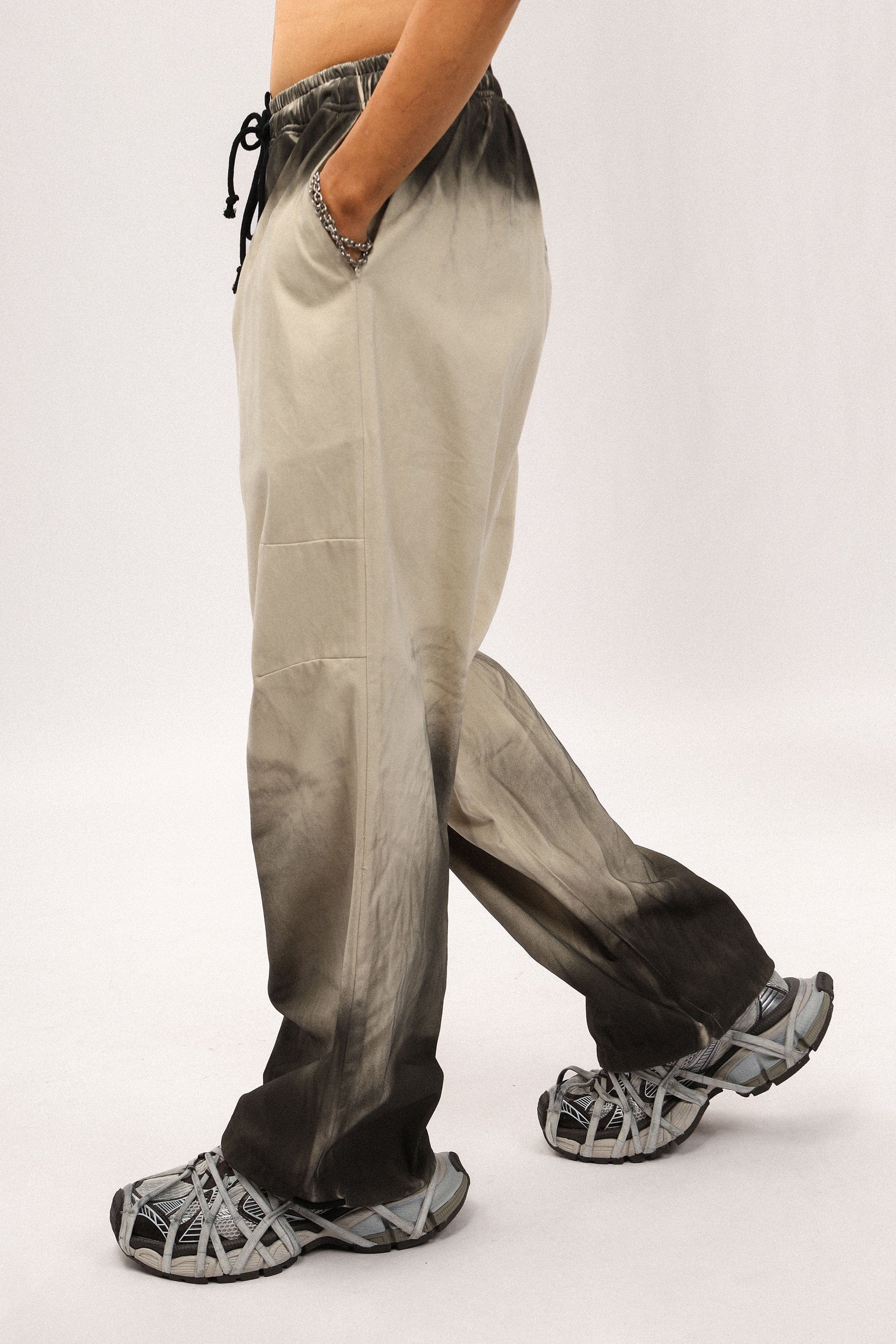 OVDY Ink Dipped Crinkled Pants, premium urban and streetwear designers apparel on PROJECTISR.com, OVDY