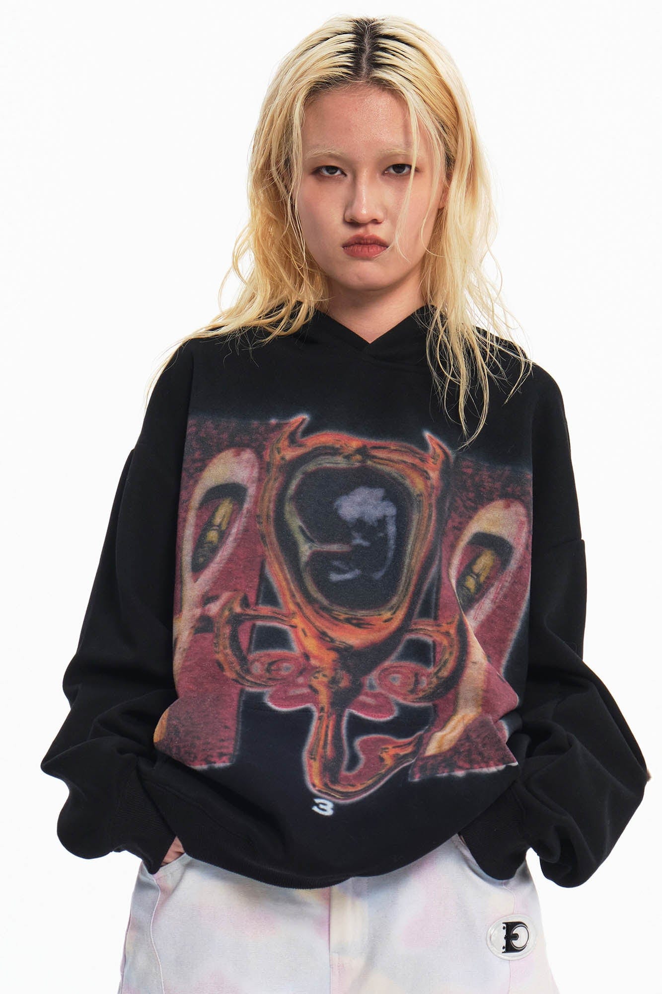 EMBRYO Cave Cross Graphics Hoodie, premium urban and streetwear designers apparel on PROJECTISR.com, EMBRYO