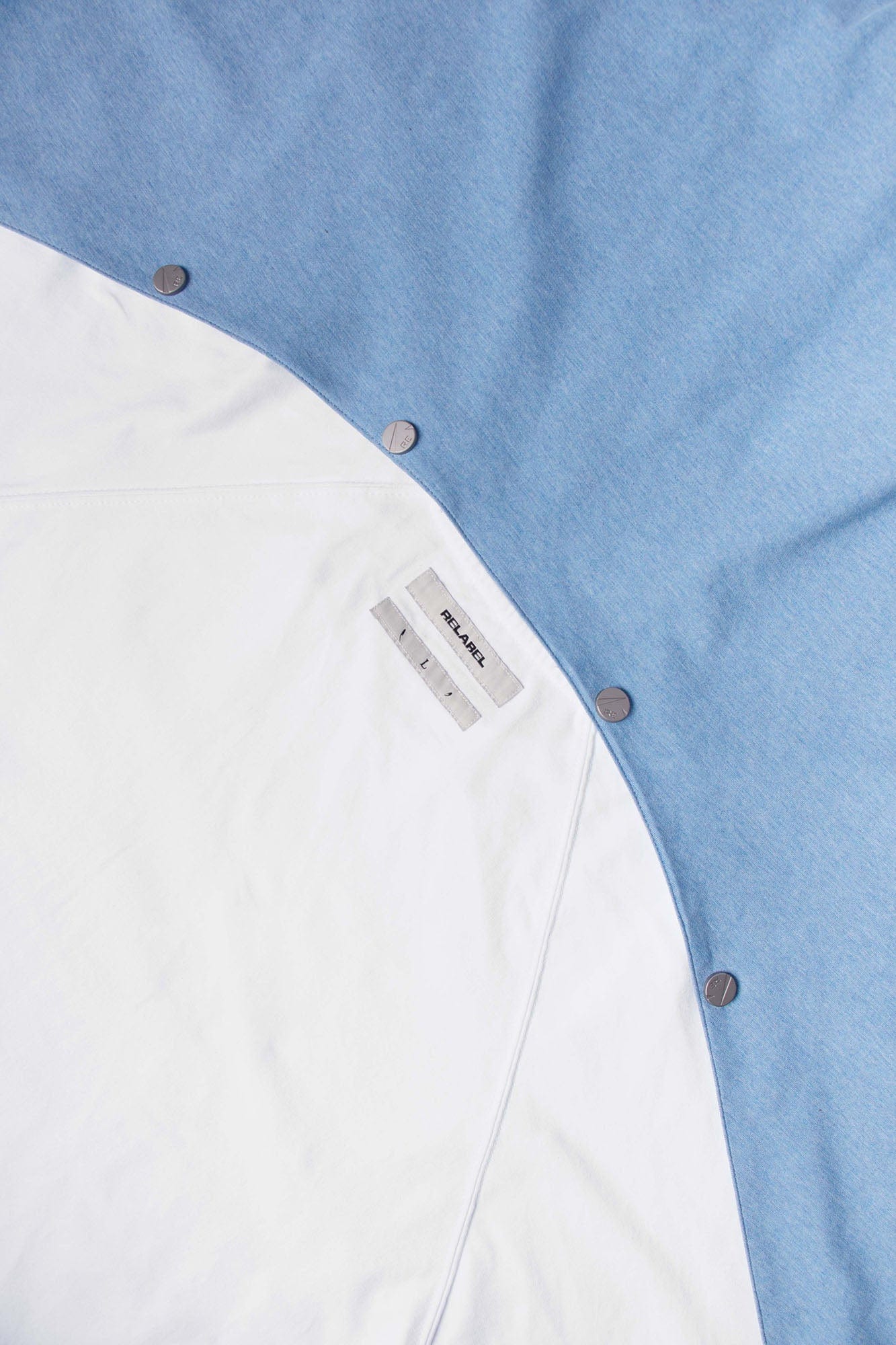 RELABEL Detachable Hood Long-Sleeve Tee White, premium urban and streetwear designers apparel on PROJECTISR.com, RELABEL