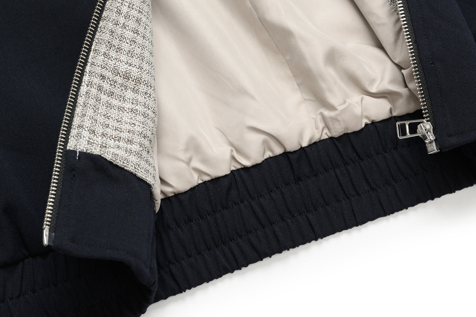 OKAYTHXBYE Checker Paneled Harrington Jacket, premium urban and streetwear designers apparel on PROJECTISR.com, OKAYTHXBYE