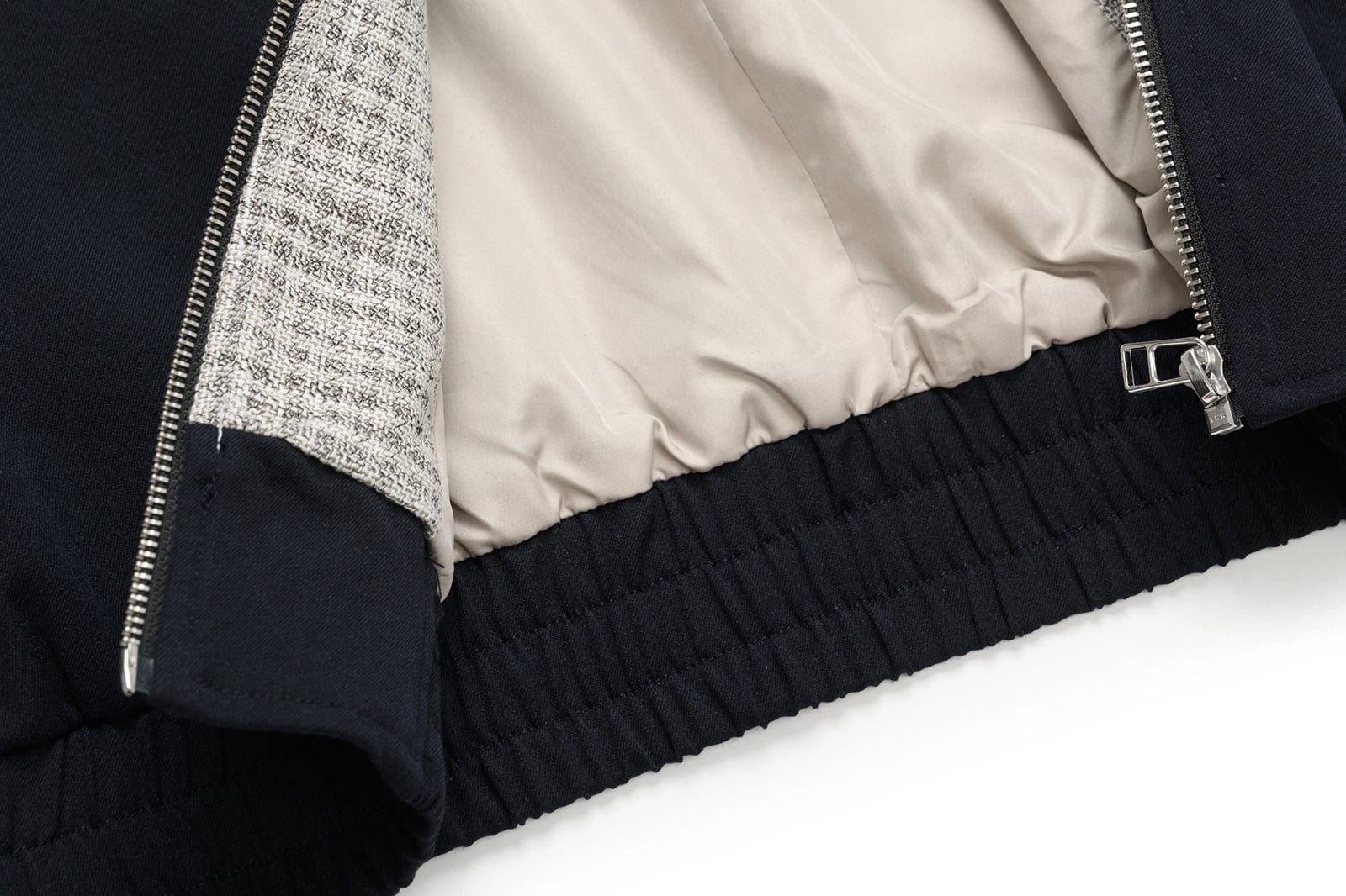 OKAYTHXBYE Checker Paneled Harrington Jacket, premium urban and streetwear designers apparel on PROJECTISR.com, OKAYTHXBYE