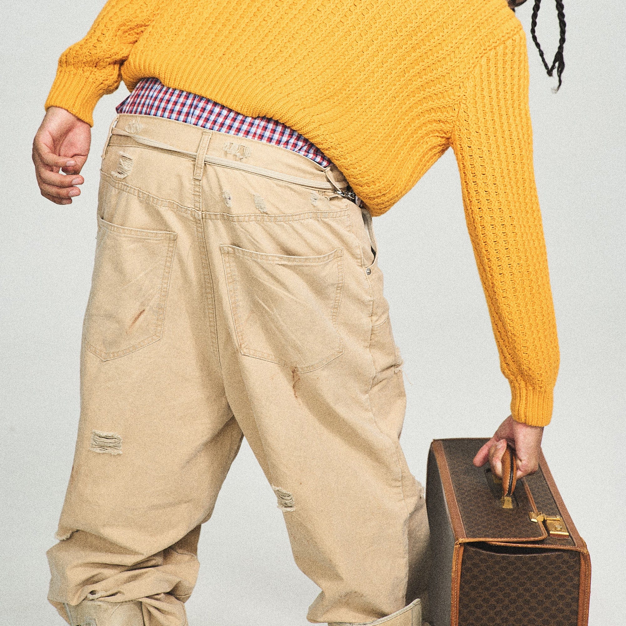 STEEPC Ripped Double-Knee Pants, premium urban and streetwear designers apparel on PROJECTISR.com, STEEPC