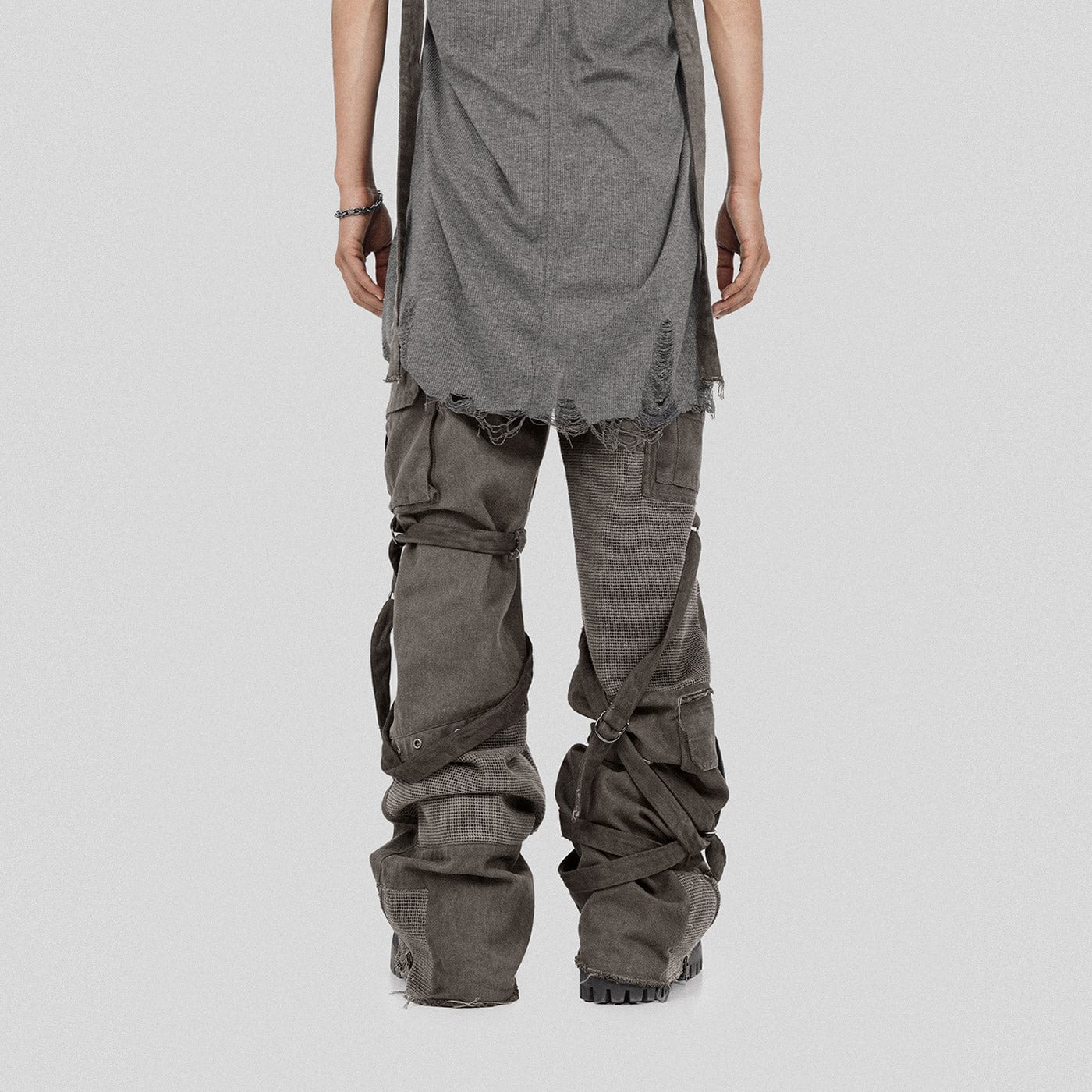 UNDERWATER Scavenger Heavyduty Multi-Pockets Striped Cargo, premium urban and streetwear designers apparel on PROJECTISR.com, UNDERWATER