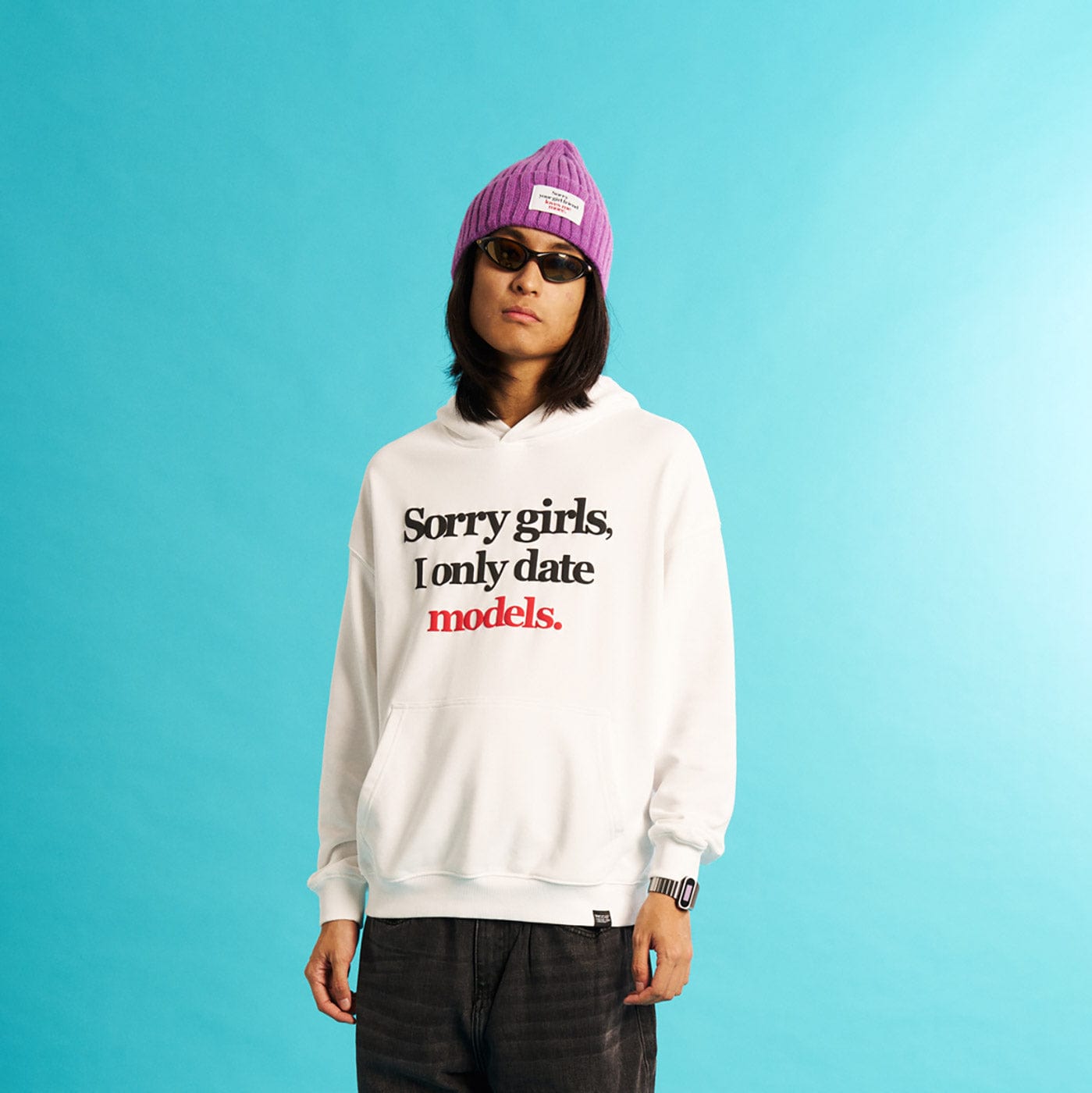 WCC Sorry Girls I Only Date Models Slogan Hoodie, premium urban and streetwear designers apparel on PROJECTISR.com, WCC