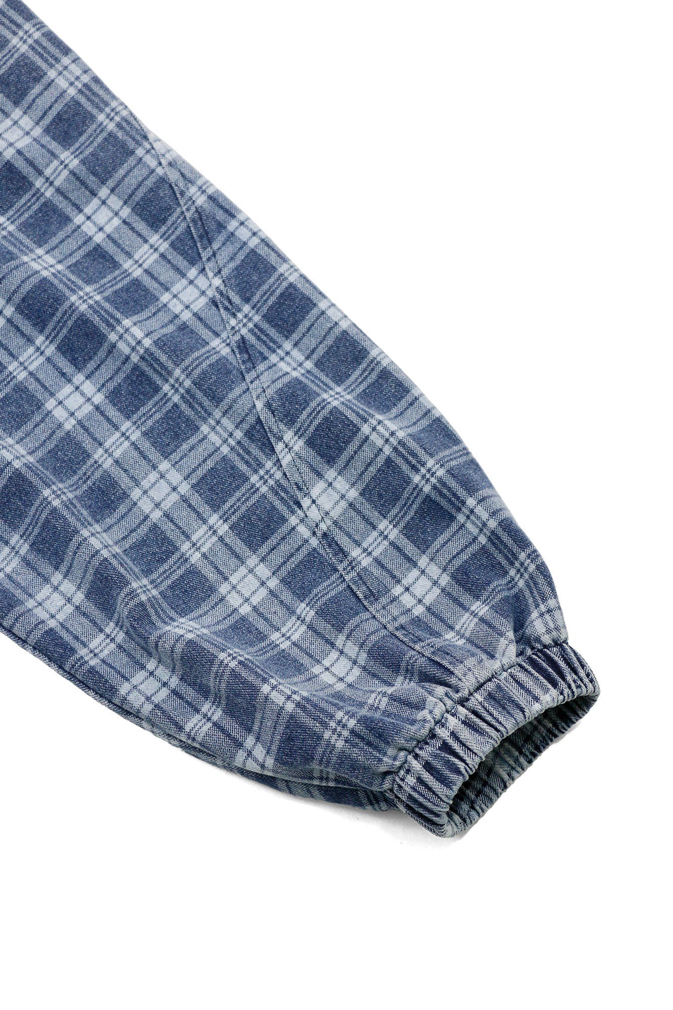 RELABEL Plaid Rivet Paneled Faded Hoodie, premium urban and streetwear designers apparel on PROJECTISR.com, RELABEL