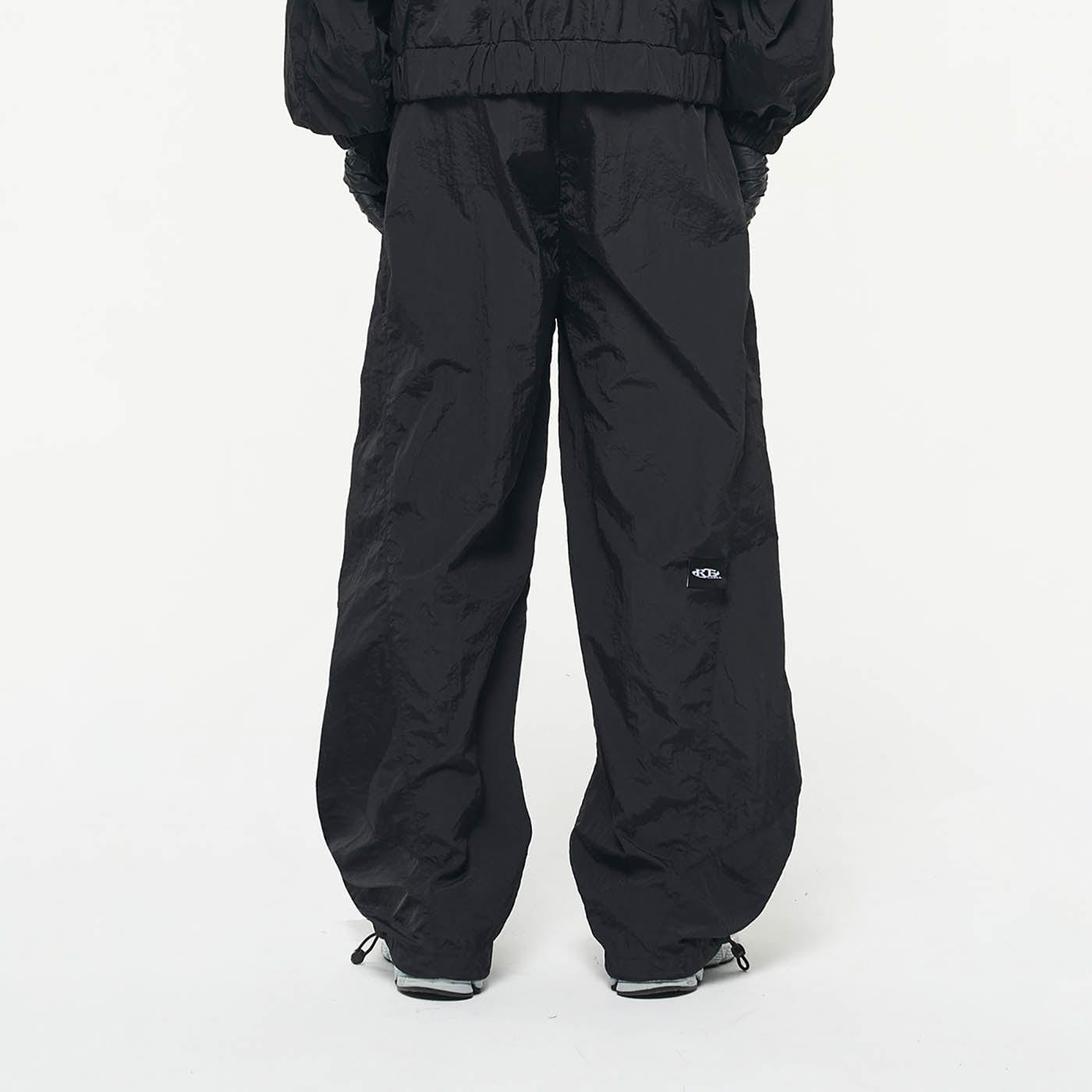 RELABEL Drawstring Pleated Wide-Leg Pants, premium urban and streetwear designers apparel on PROJECTISR.com, RELABEL