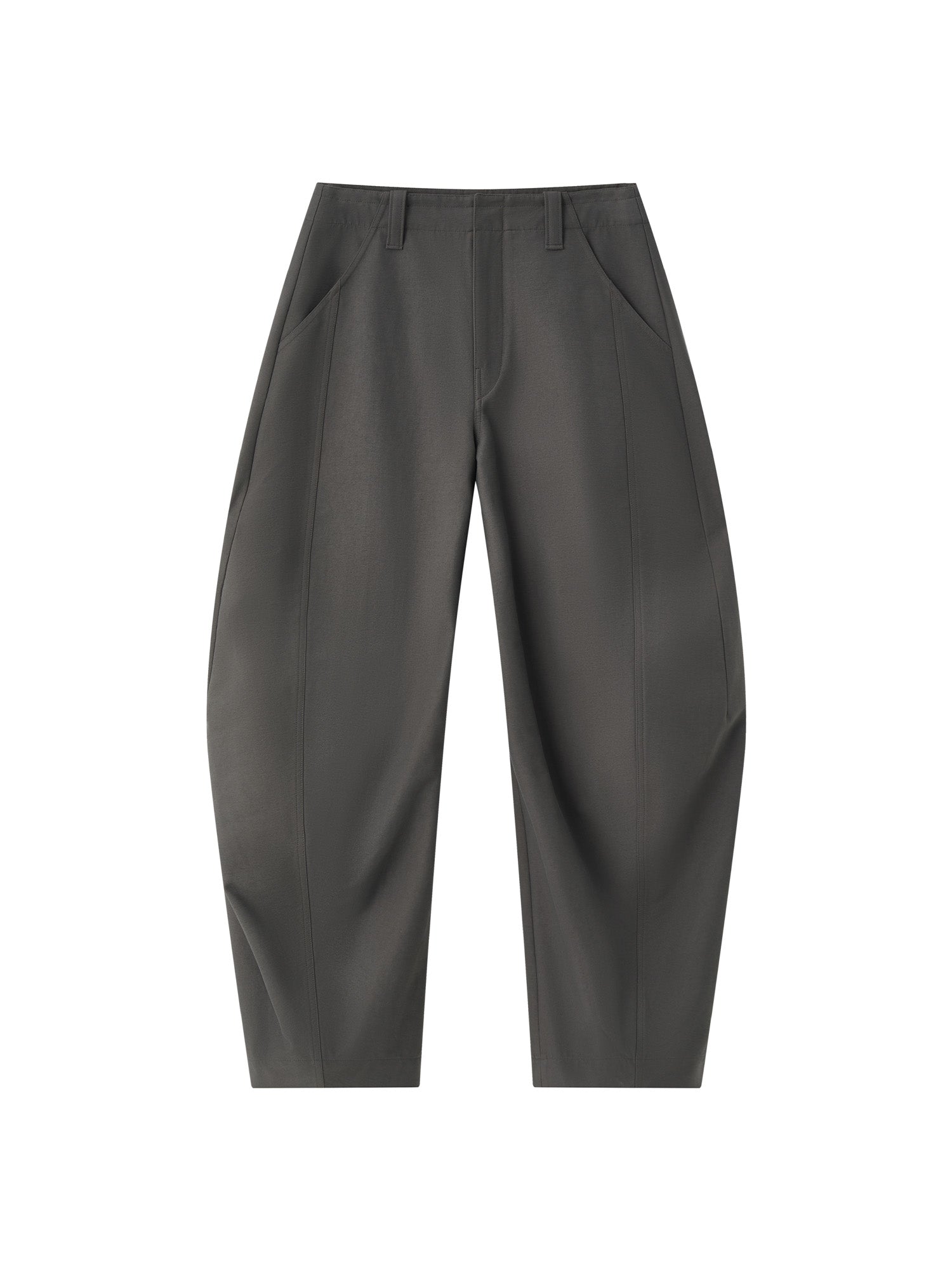 OPICLOTH Retro Curved-Cut Tailored Pants, premium urban and streetwear designers apparel on PROJECTISR.com, OPICLOTH