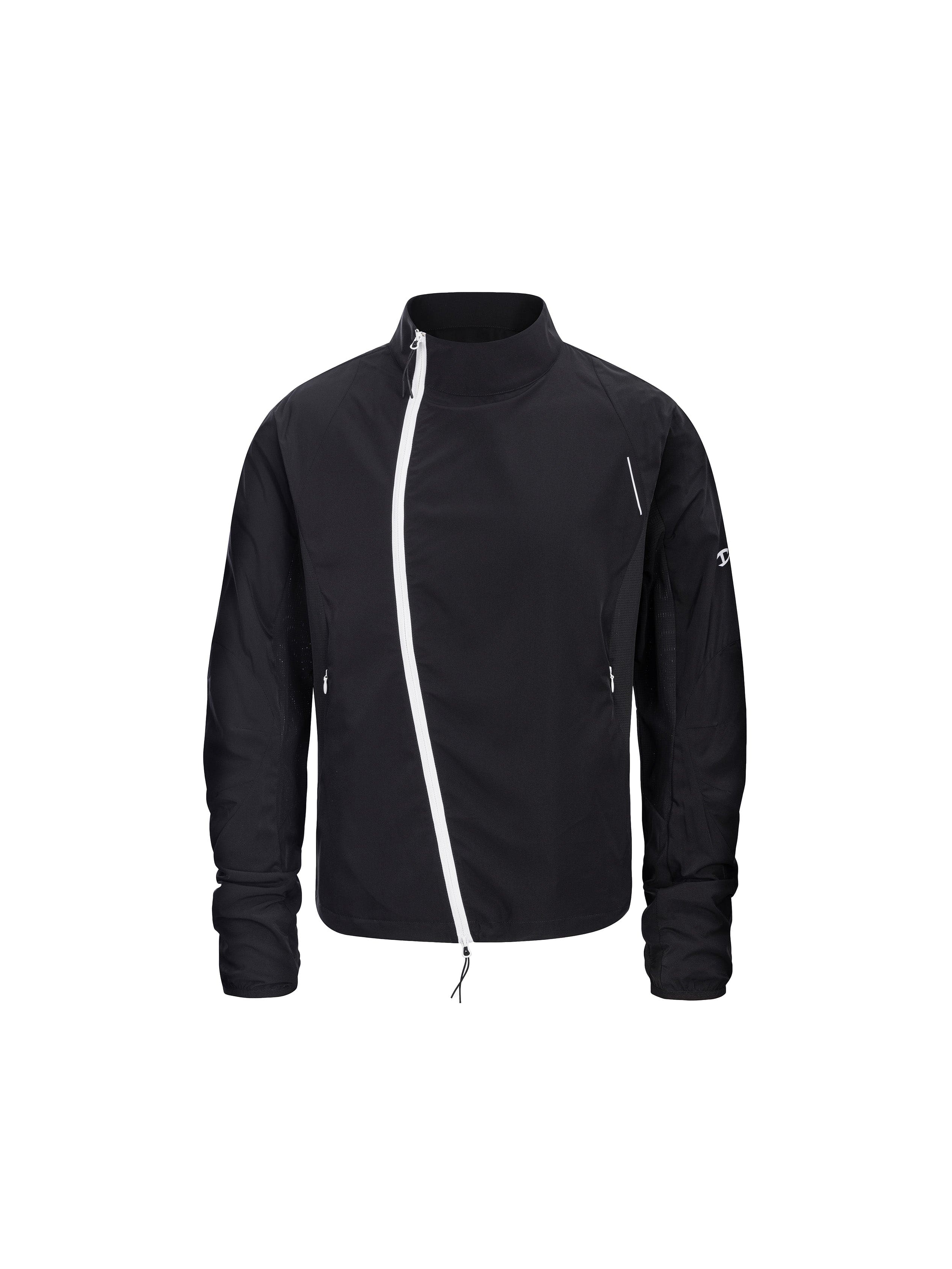 CATSSTAC Asym Zip Stand-Collar Quick-Dry UV Protection Jacket, premium urban and streetwear designers apparel on PROJECTISR.com, CATSSTAC