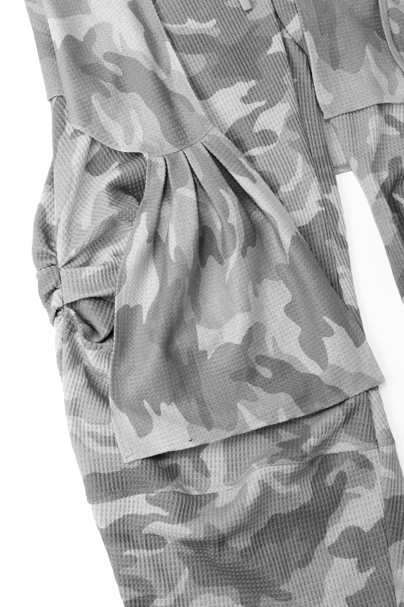 RELABEL Camo Waffle Inverted Waist Sweatpants, premium urban and streetwear designers apparel on PROJECTISR.com, RELABEL