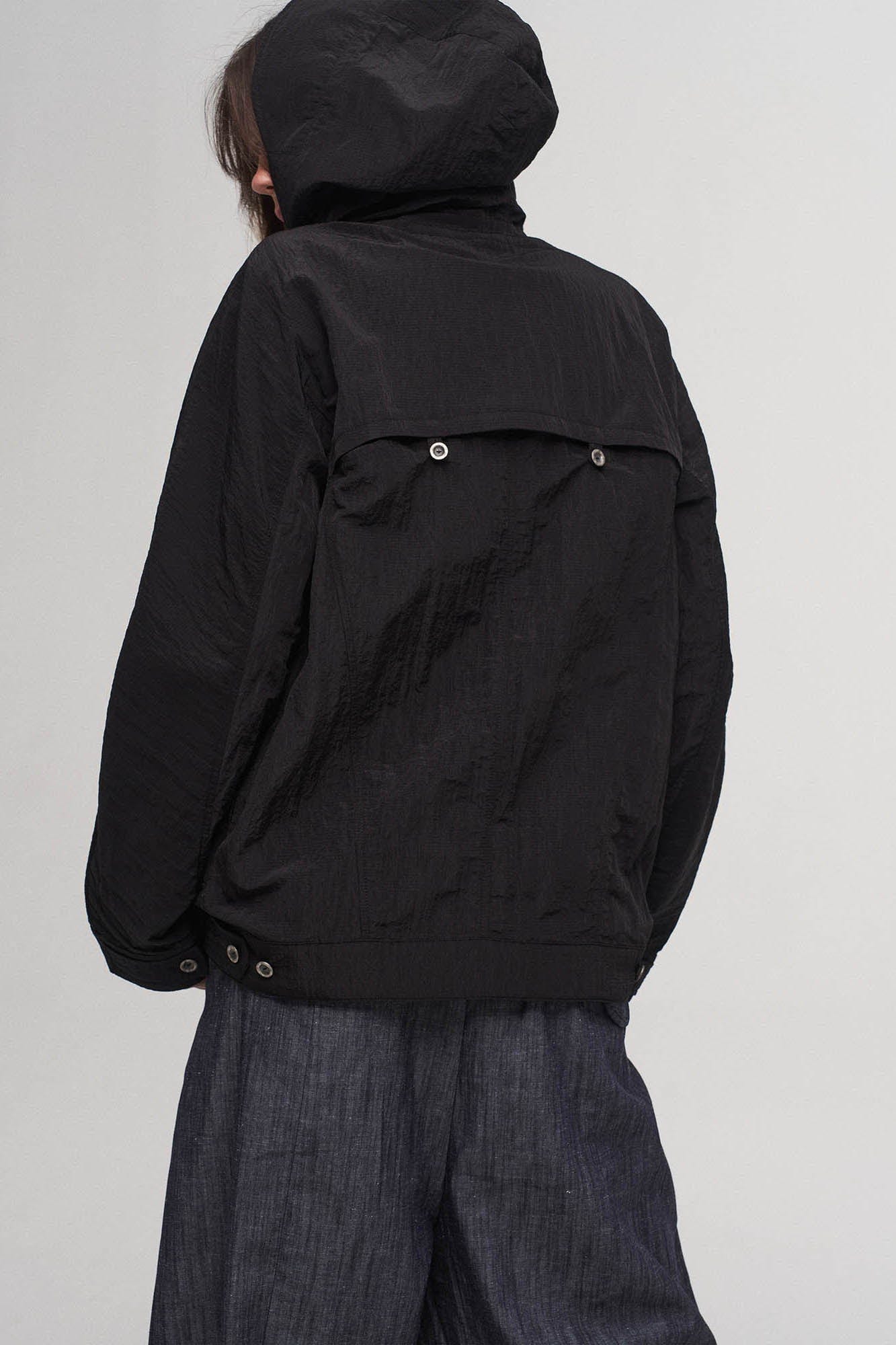 ILNya Nieternite Nifutur Crinkled Hooded Dual-Zipper Jacket, premium urban and streetwear designers apparel on PROJECTISR.com, ILNya Nieternite Nifutur