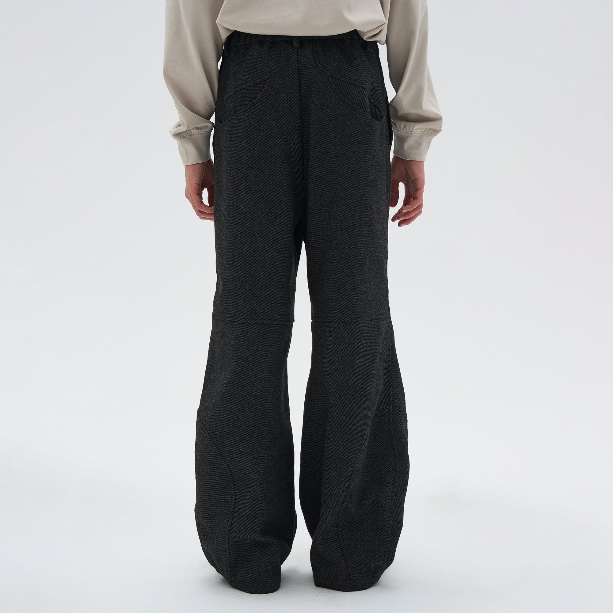 7440 37 1 Wool-Blend Straight-Leg Trousers