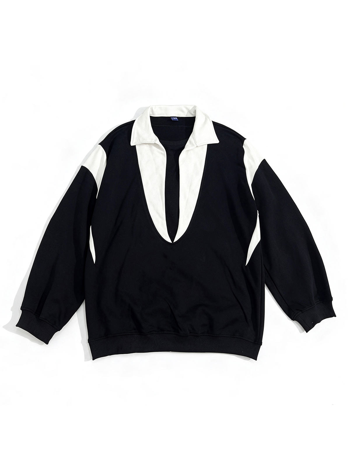 UUCSCC Contrast Layered Oversized Pullover, premium urban and streetwear designers apparel on PROJECTISR.com, UUCSCC