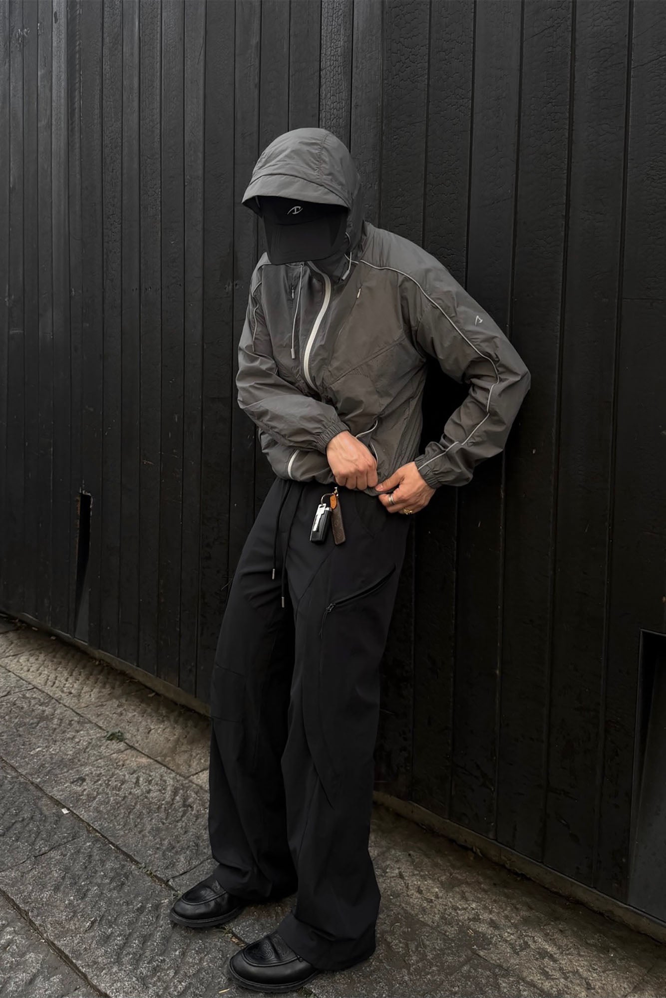 CATSSTAC Multi-Panel Layered Drawstring Pants, premium urban and streetwear designers apparel on PROJECTISR.com, CATSSTAC