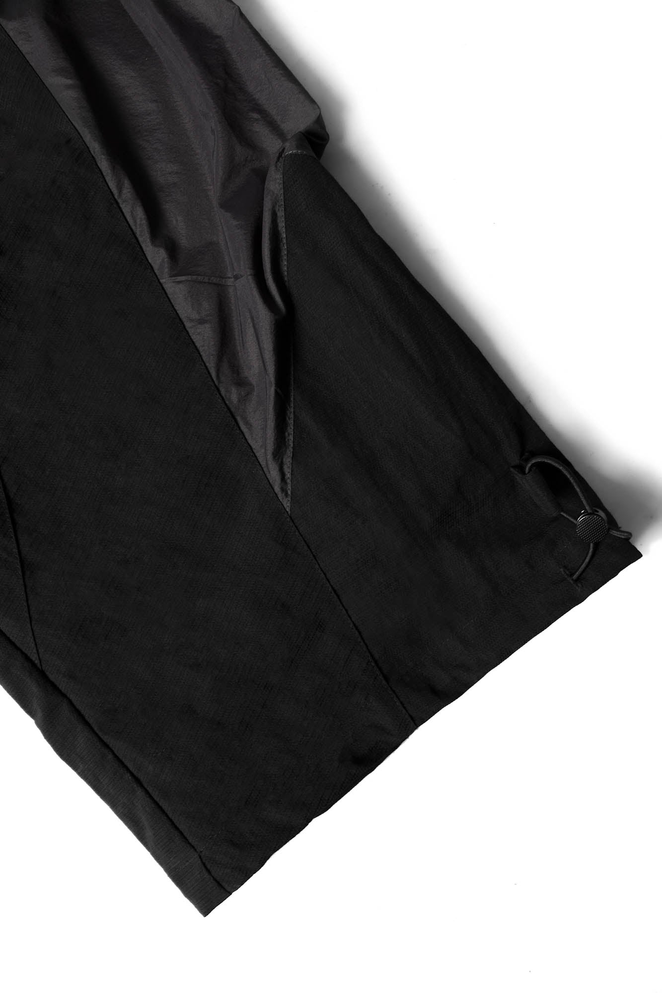 RELABEL Deconstructed Paneled Drawstring Parachute Pants, premium urban and streetwear designers apparel on PROJECTISR.com, RELABEL