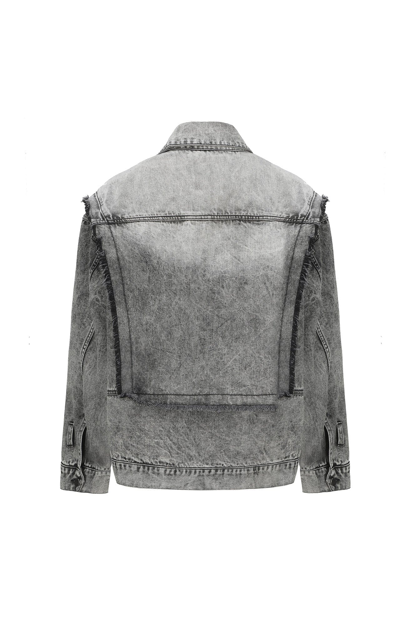 VANN VALRENCE Structural Panel Acid-Washed Oversized Denim Jacket, premium urban and streetwear designers apparel on PROJECTISR.com, VANN VALRENCE