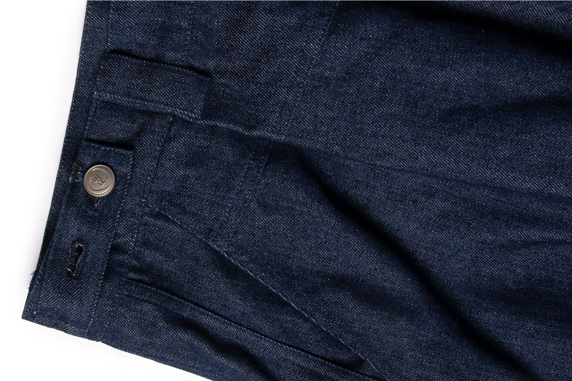 RELABEL Washed Crinkled Strap Wide-Leg Jeans