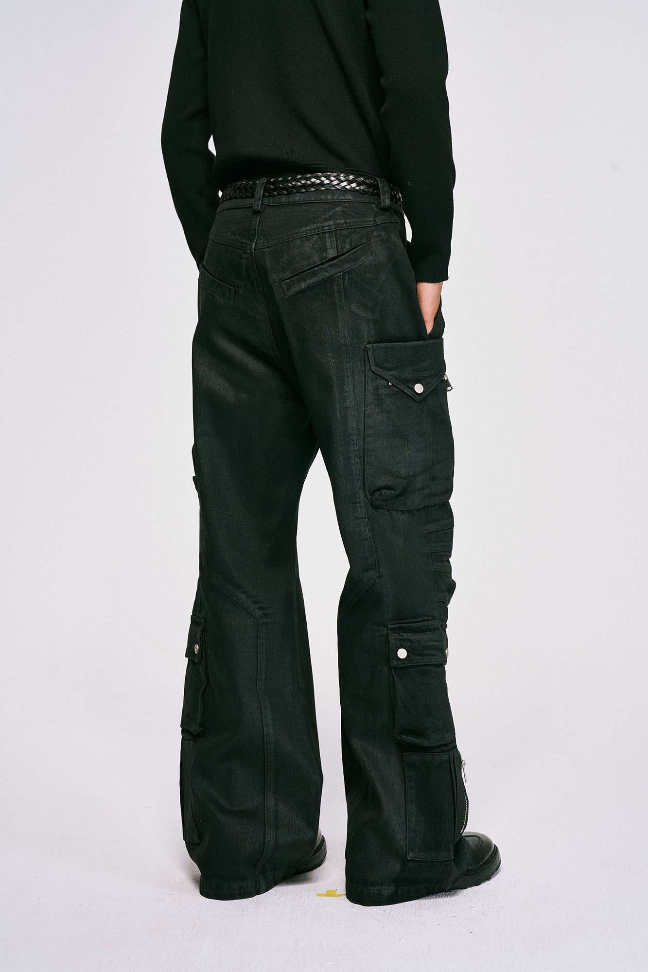 CATSSTAC Waxed Multi-Pockets Utility Cargo Pants