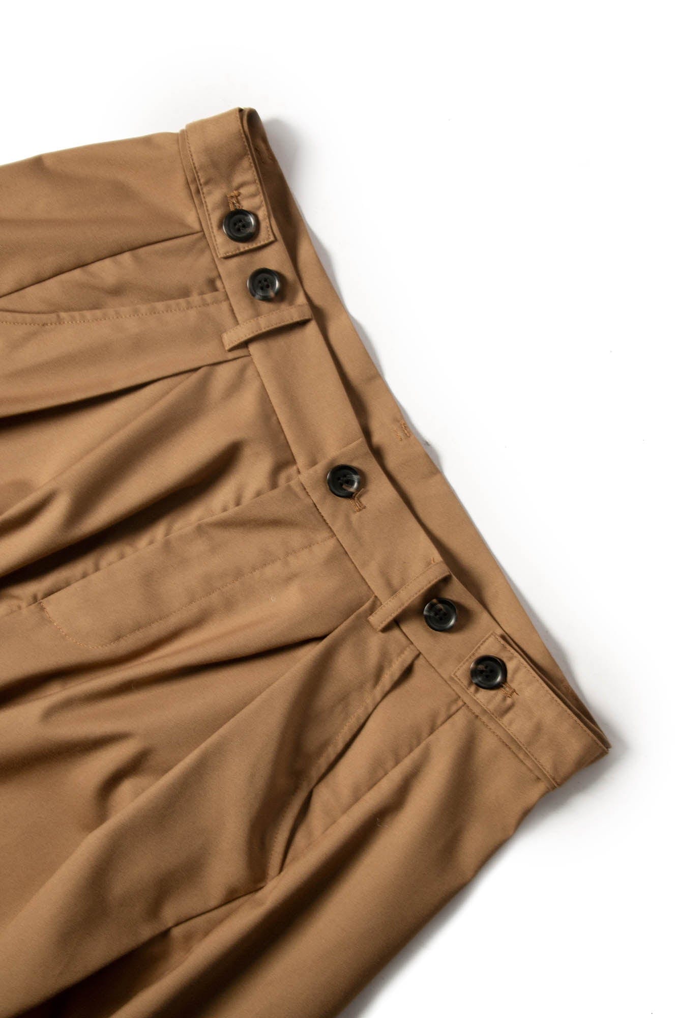 RELABEL Pleated Drape Wide-Leg Trousers, premium urban and streetwear designers apparel on PROJECTISR.com, RELABEL