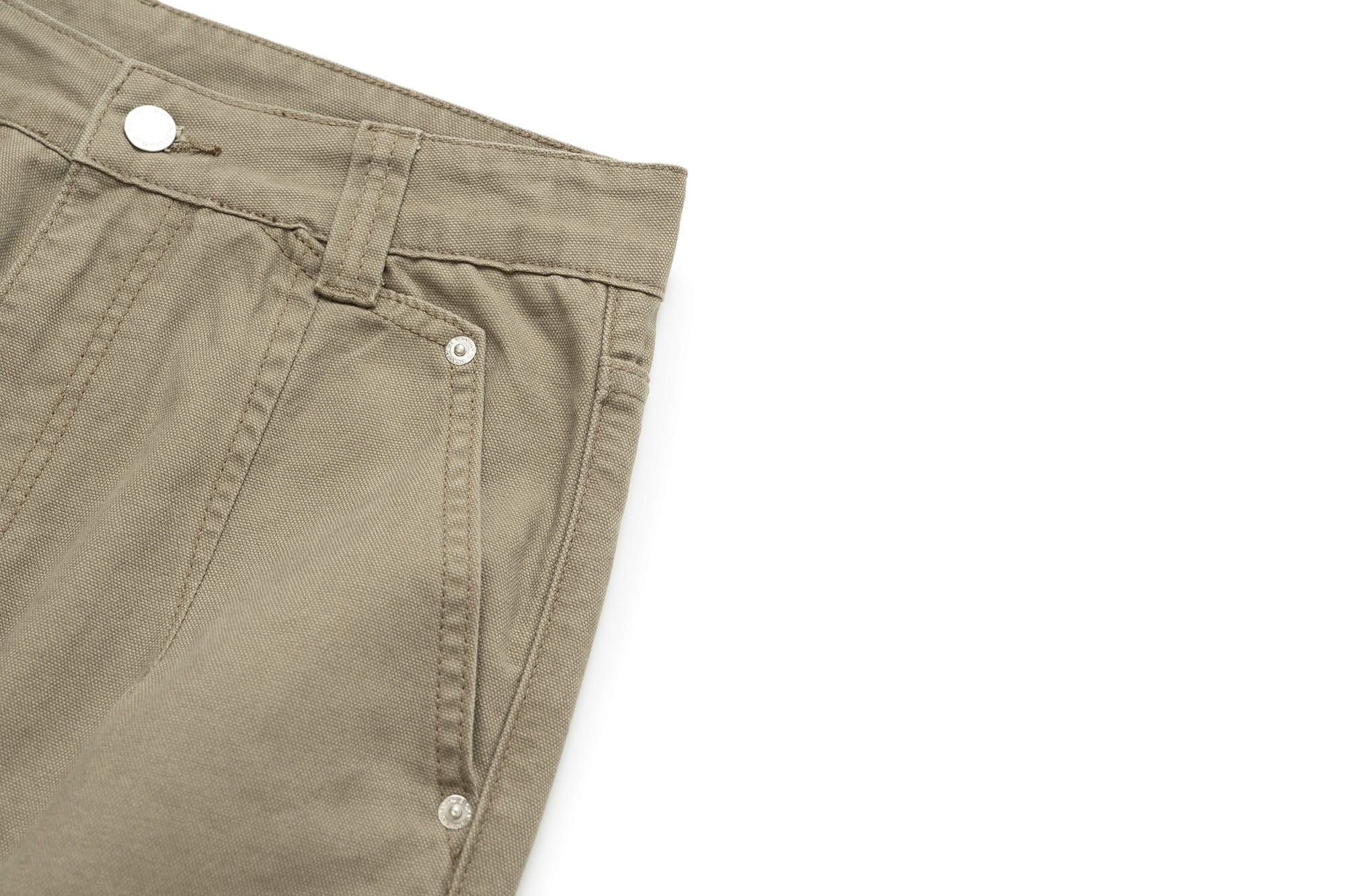 OKAYTHXBYE Washed Button Flap-Pocket Cargo Pants, premium urban and streetwear designers apparel on PROJECTISR.com, OKAYTHXBYE