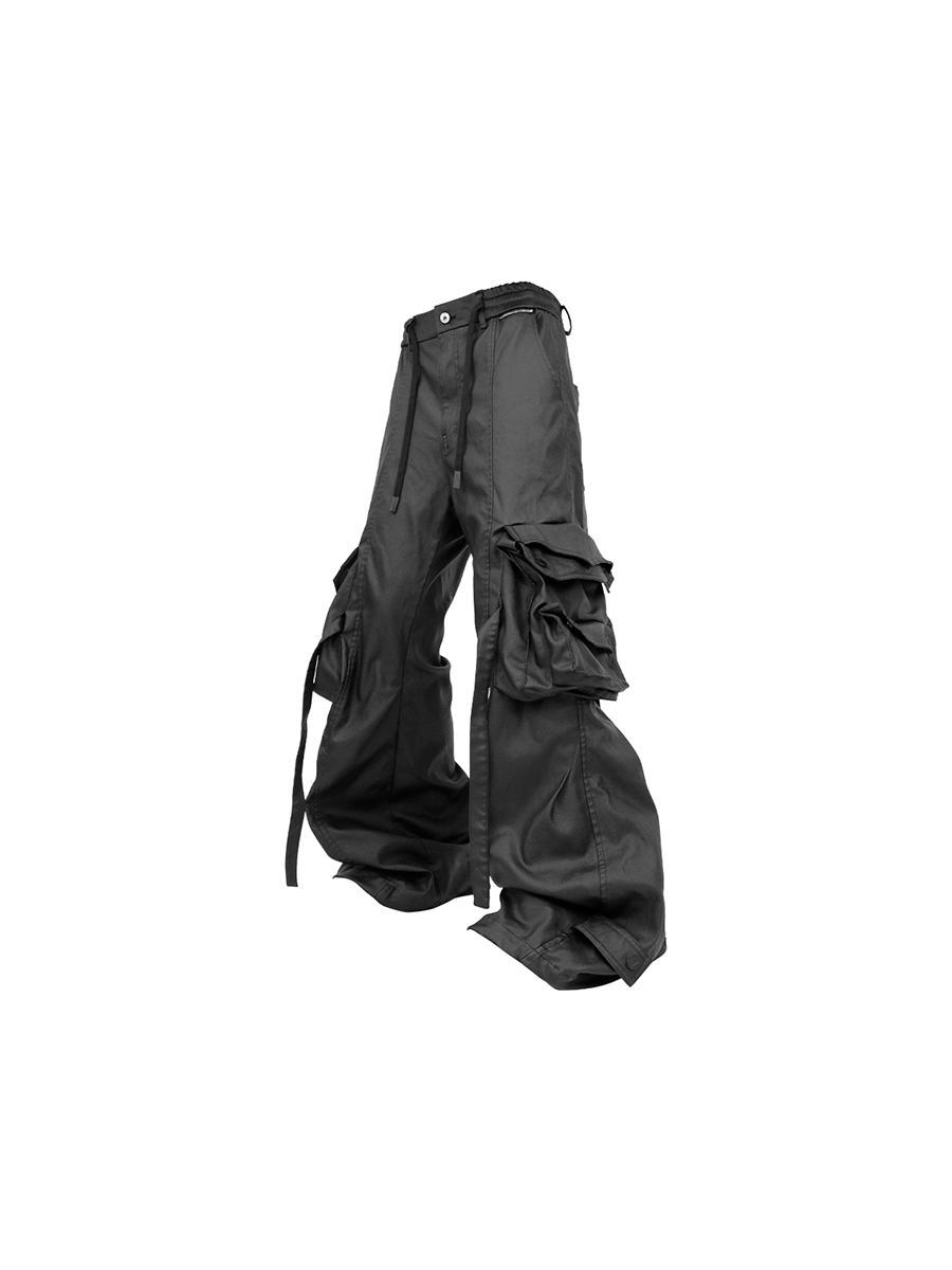 RELABEL Waxed Utility Drawstring Cargo, premium urban and streetwear designers apparel on PROJECTISR.com, RELABEL