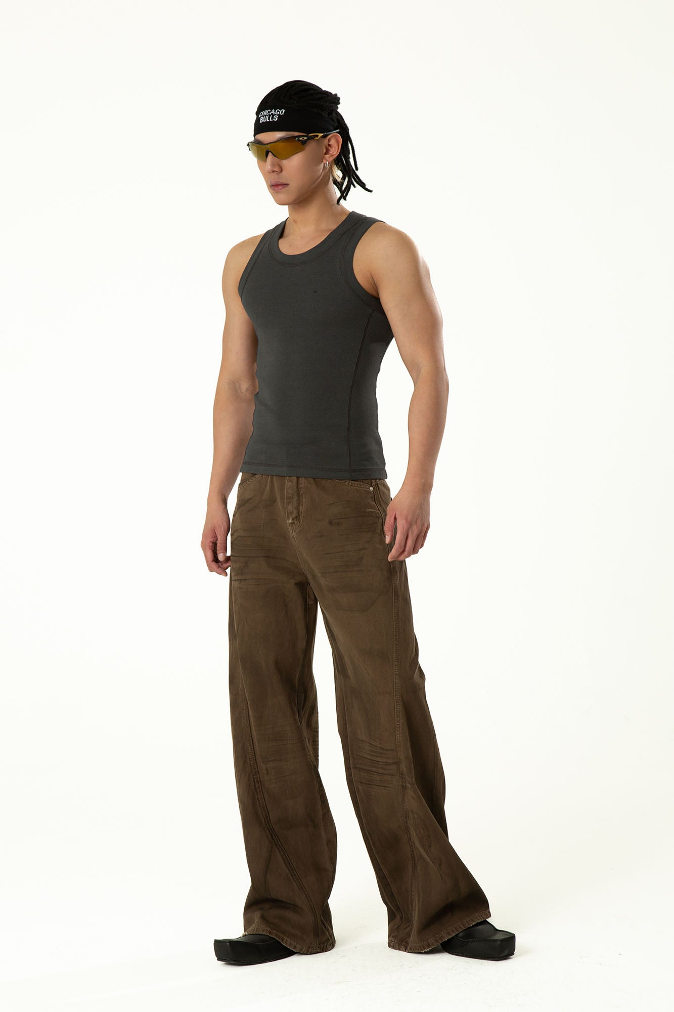 CLP Retro Panel Straight-Leg Jeans, premium urban and streetwear designers apparel on PROJECTISR.com, CLP
