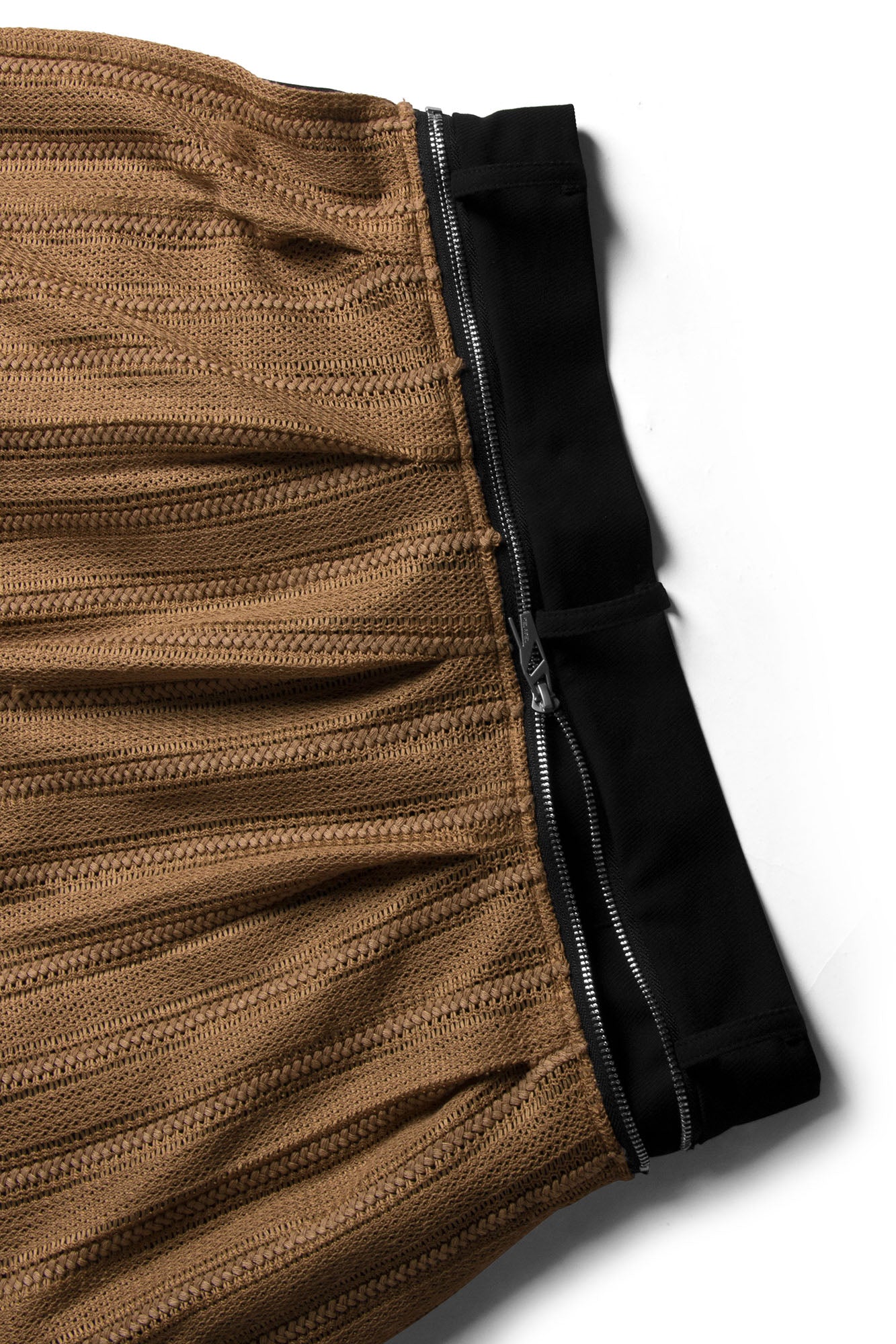 RELABEL Layered Striped Apron Wide-Leg Pants, premium urban and streetwear designers apparel on PROJECTISR.com, RELABEL