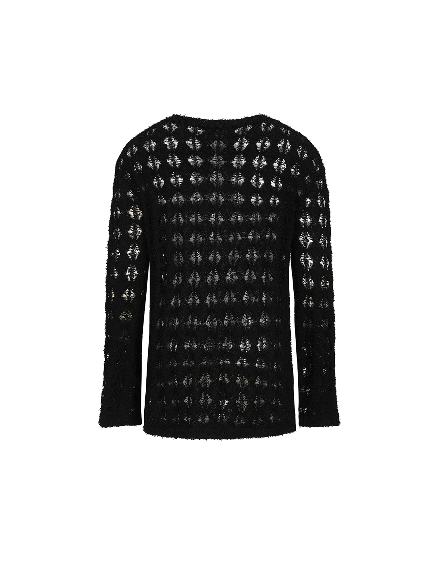 CYCYCY Punk Open-Knit Distressed Sweater