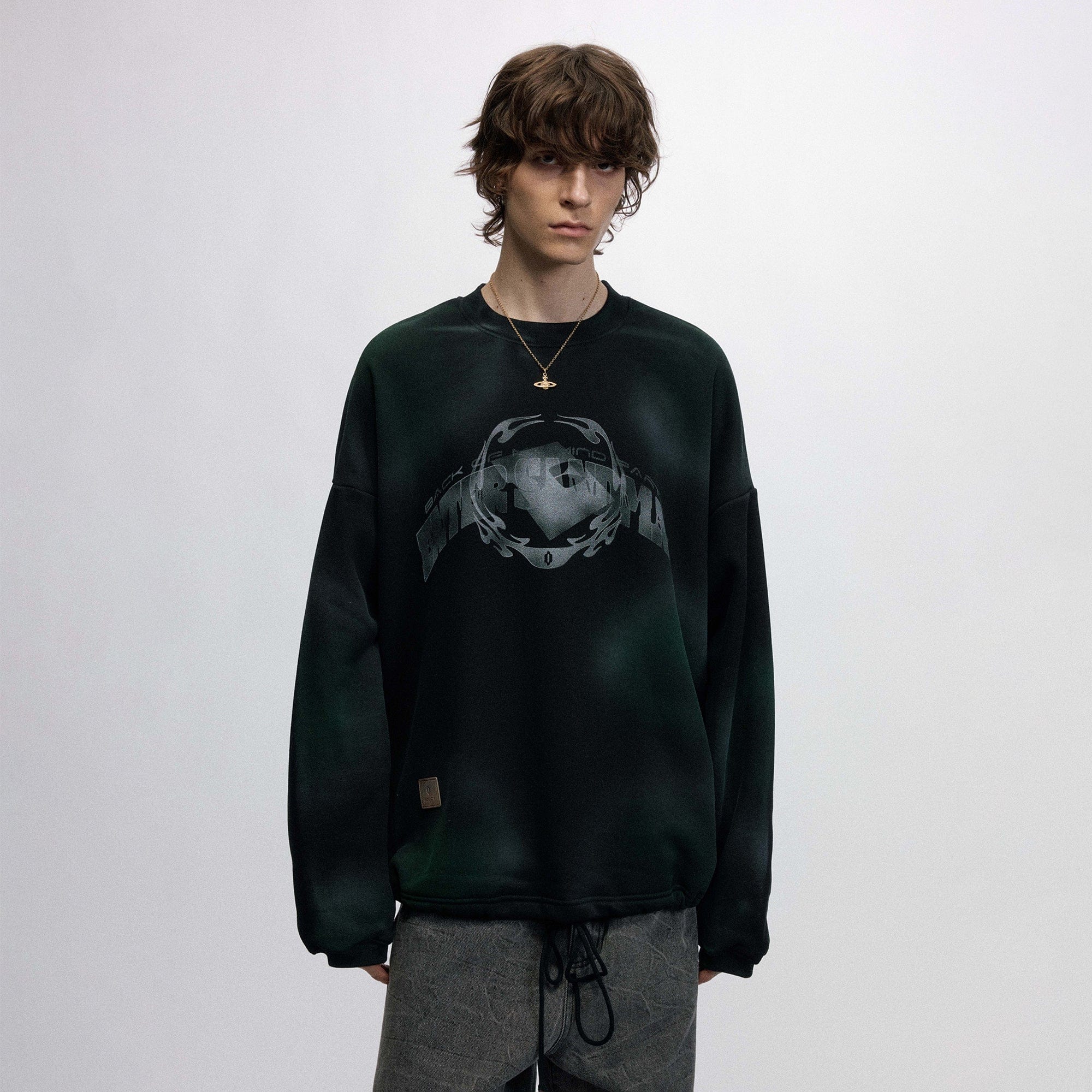 OVDY Faded Graphics Draw-String Long-Sleeve Tee, premium urban and streetwear designers apparel on PROJECTISR.com, OVDY