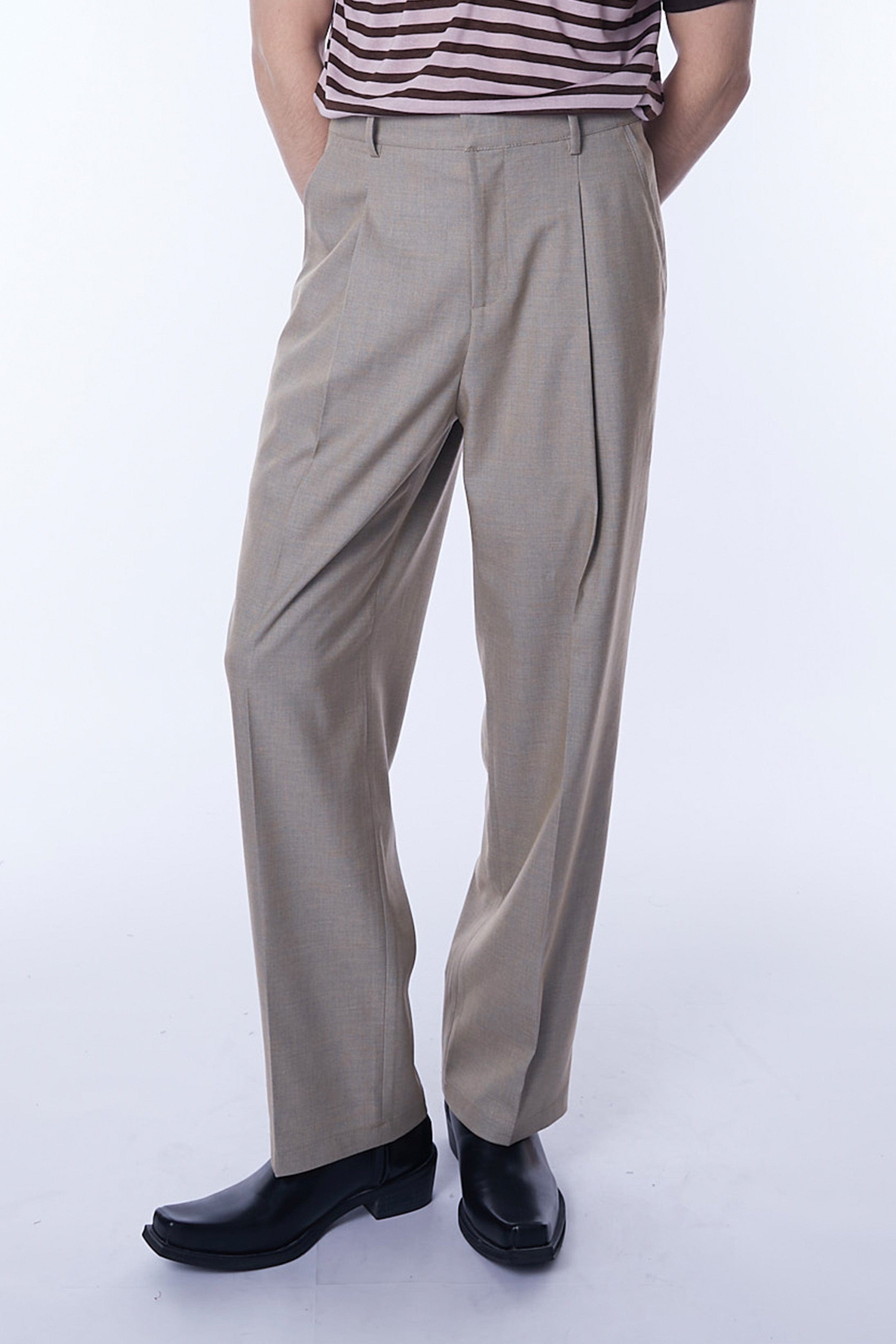 ASSEEN Essential Pleated Straight-Leg Cigarette Trousers, premium urban and streetwear designers apparel on PROJECTISR.com, ASSEEN