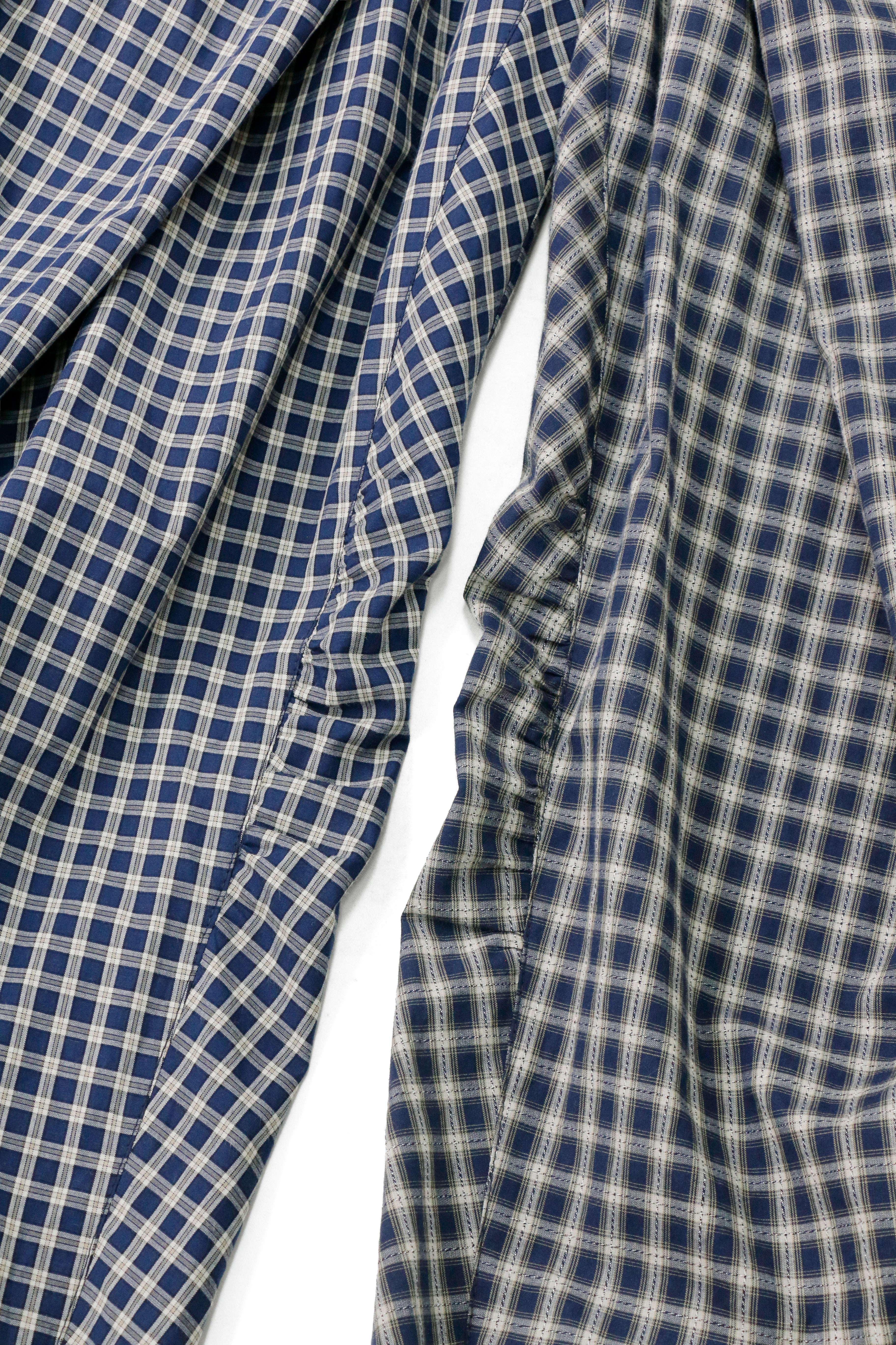 RELABEL Gingham Draped Drawstring Oversized Cargo, premium urban and streetwear designers apparel on PROJECTISR.com, RELABEL