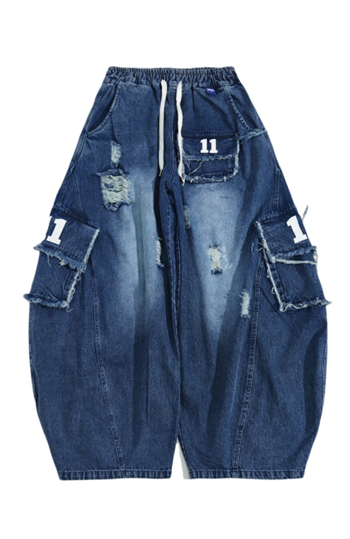 UUCSCC Retro Wide-Leg Straight Cargo Jeans