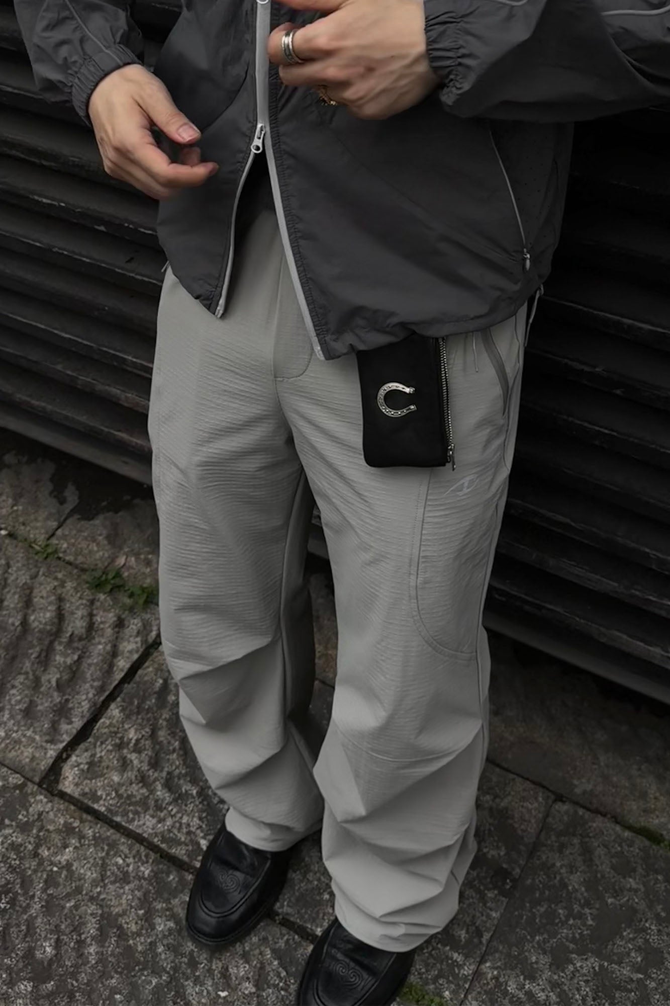 CATSSTAC Curved-Panel Softshell Straight-Leg Pants, premium urban and streetwear designers apparel on PROJECTISR.com, CATSSTAC