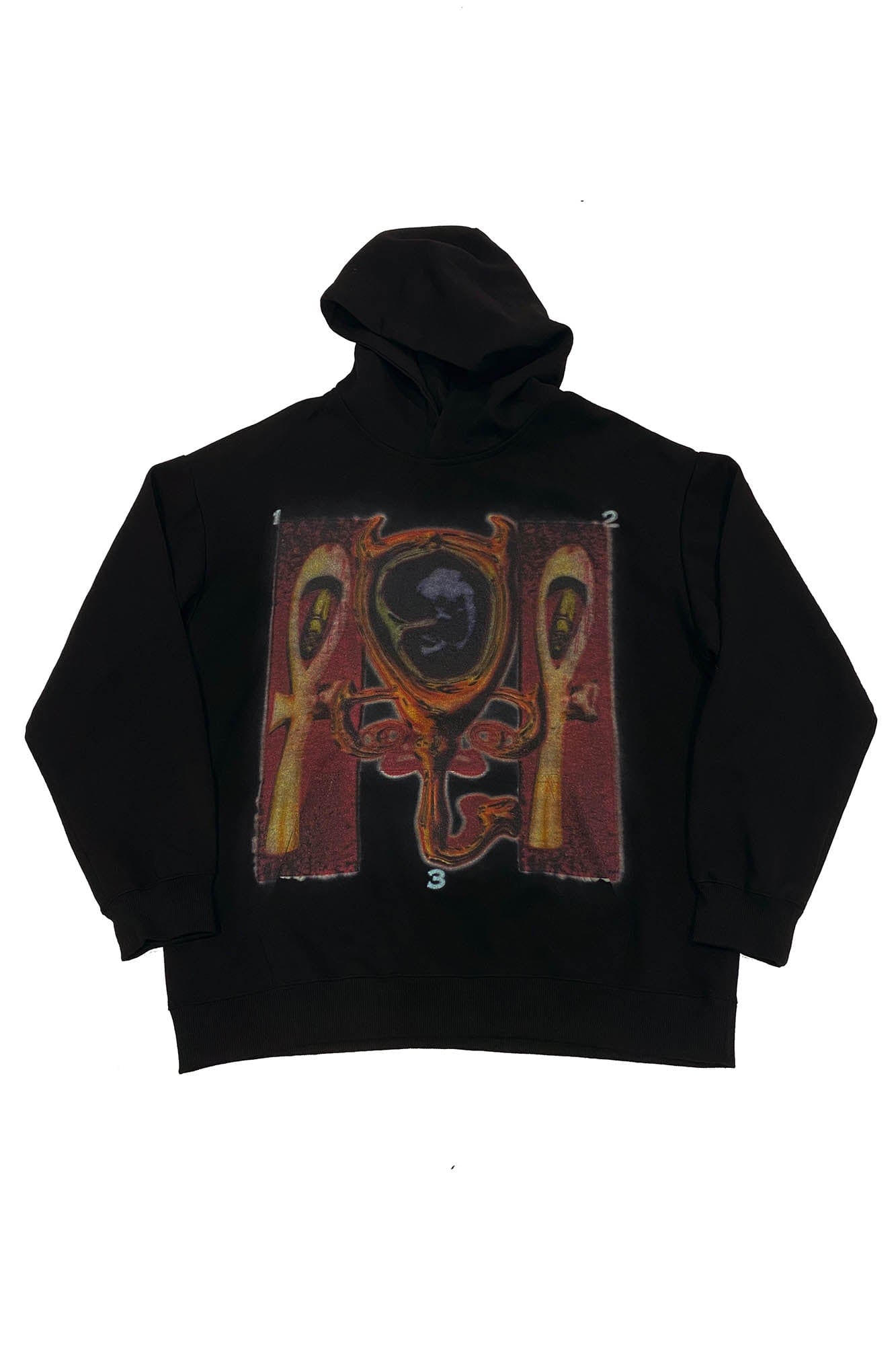 EMBRYO Cave Cross Graphics Hoodie, premium urban and streetwear designers apparel on PROJECTISR.com, EMBRYO