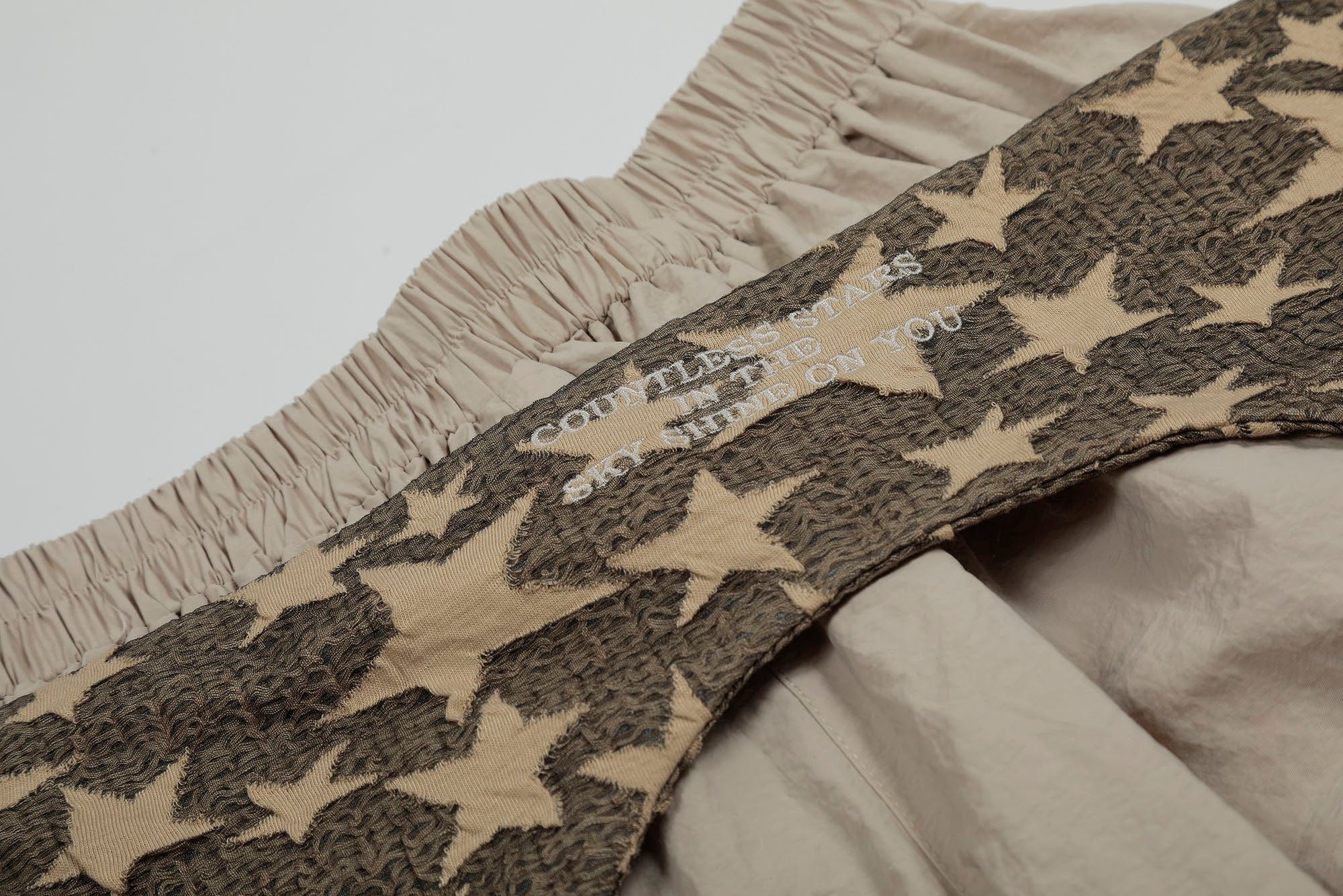 CLP Layered Crinkled Waist-Panel Parachute Pants, premium urban and streetwear designers apparel on PROJECTISR.com, CLP