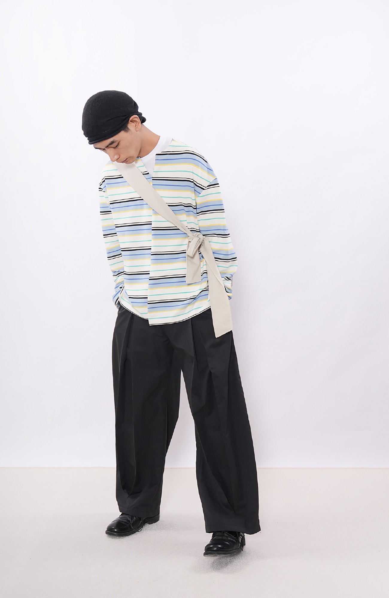 7440 37 1 Asymmetrical Stripe Panel Long Sleeve, premium urban and streetwear designers apparel on PROJECTISR.com, 7440 37 1