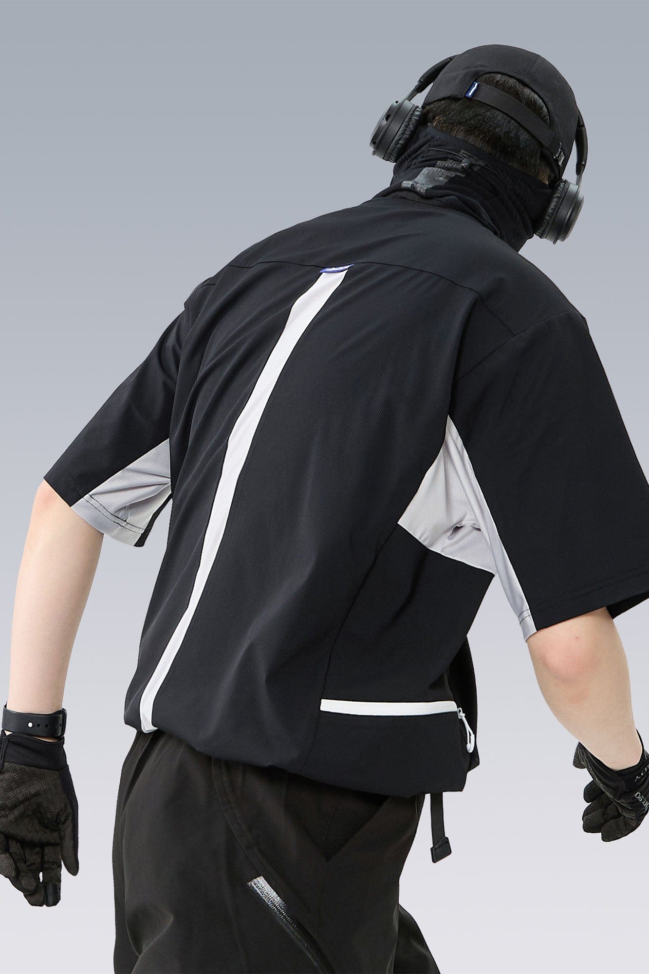SILENSTORM Tech Panel Drawstring-Hem Quick-Dry T-Shirt, premium urban and streetwear designers apparel on PROJECTISR.com, SILENSTORM