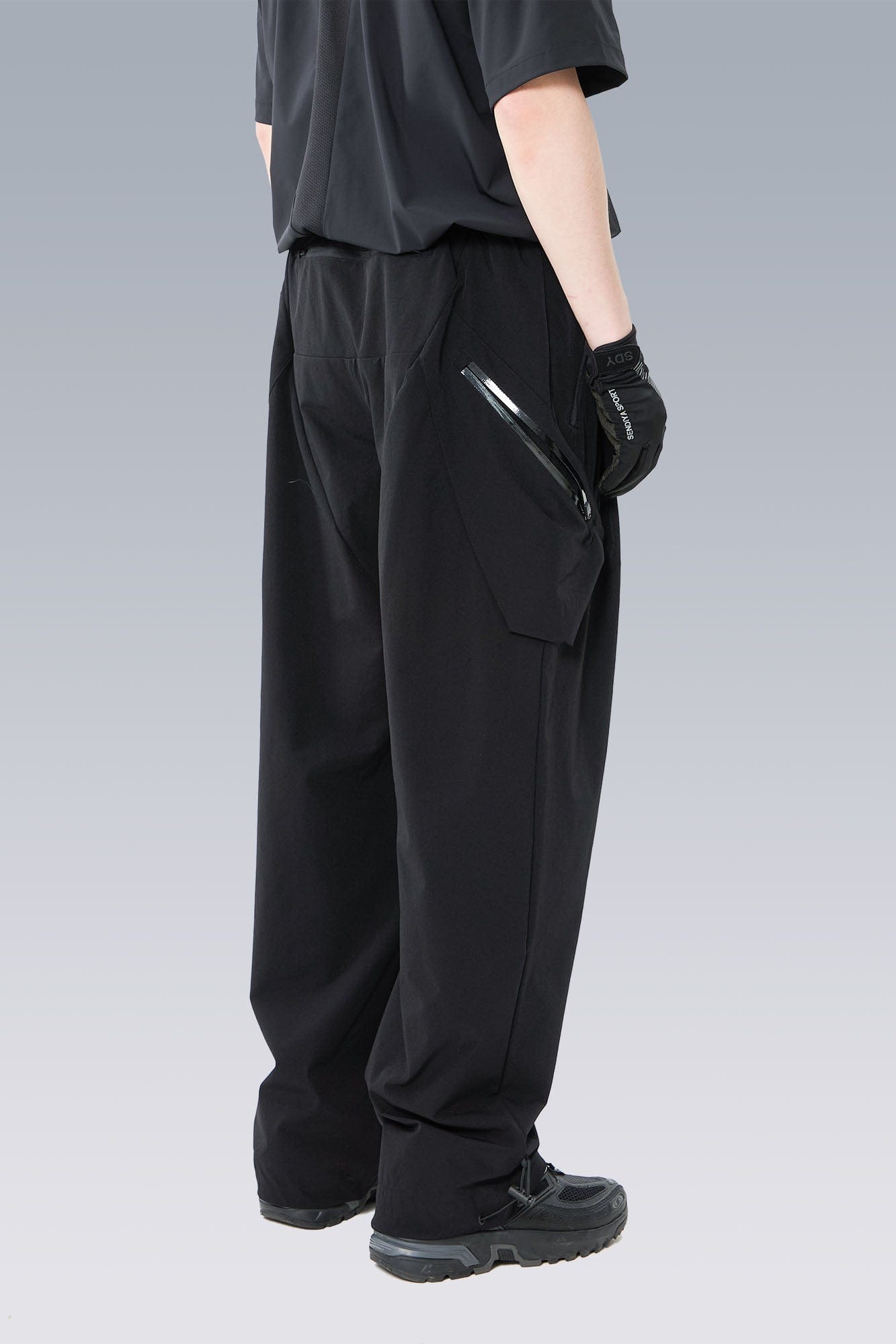 SILENSTORM Drawstring-Hem Webbing Belt Utility Pants, premium urban and streetwear designers apparel on PROJECTISR.com, SILENSTORM