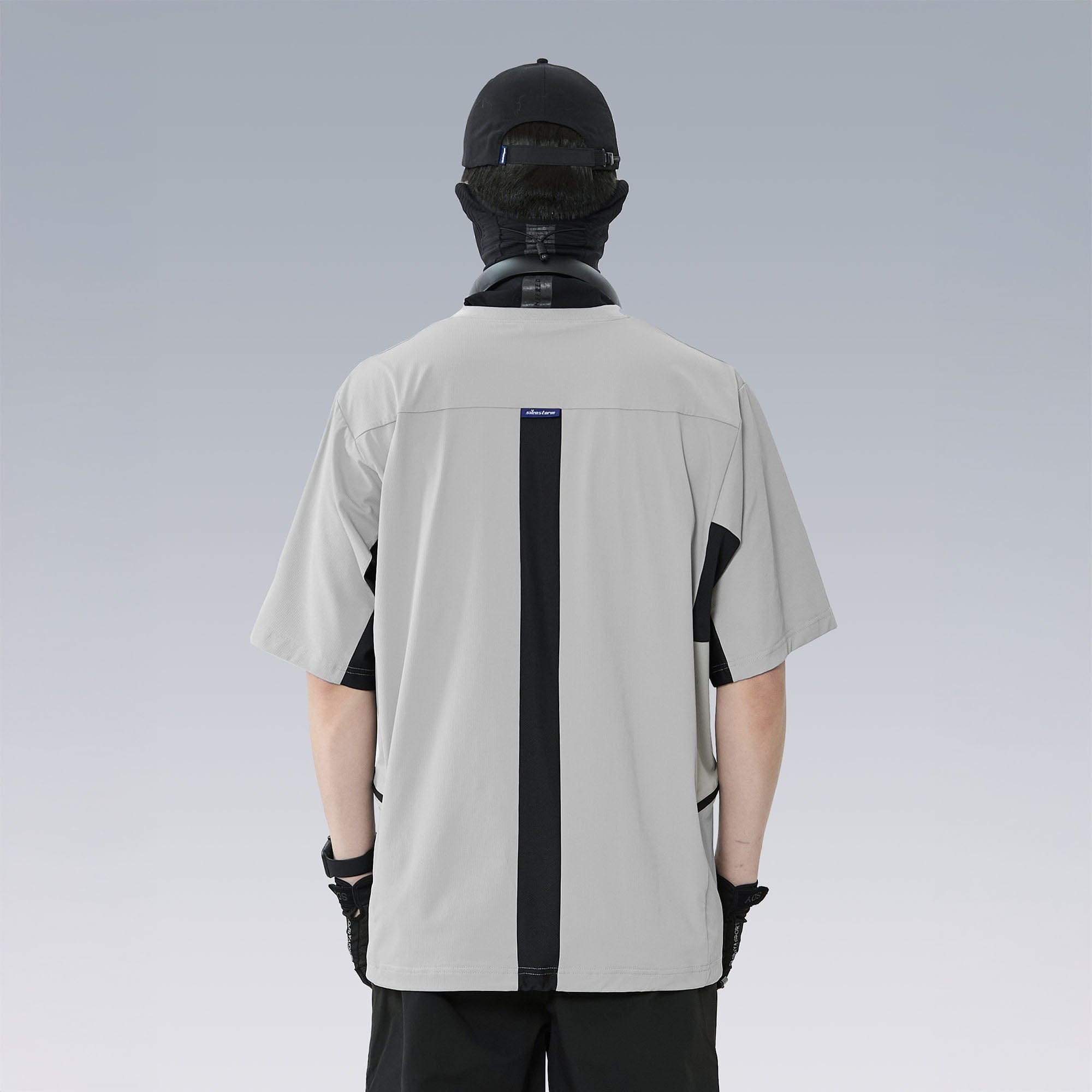 SILENSTORM Tech Panel Drawstring-Hem Quick-Dry T-Shirt, premium urban and streetwear designers apparel on PROJECTISR.com, SILENSTORM