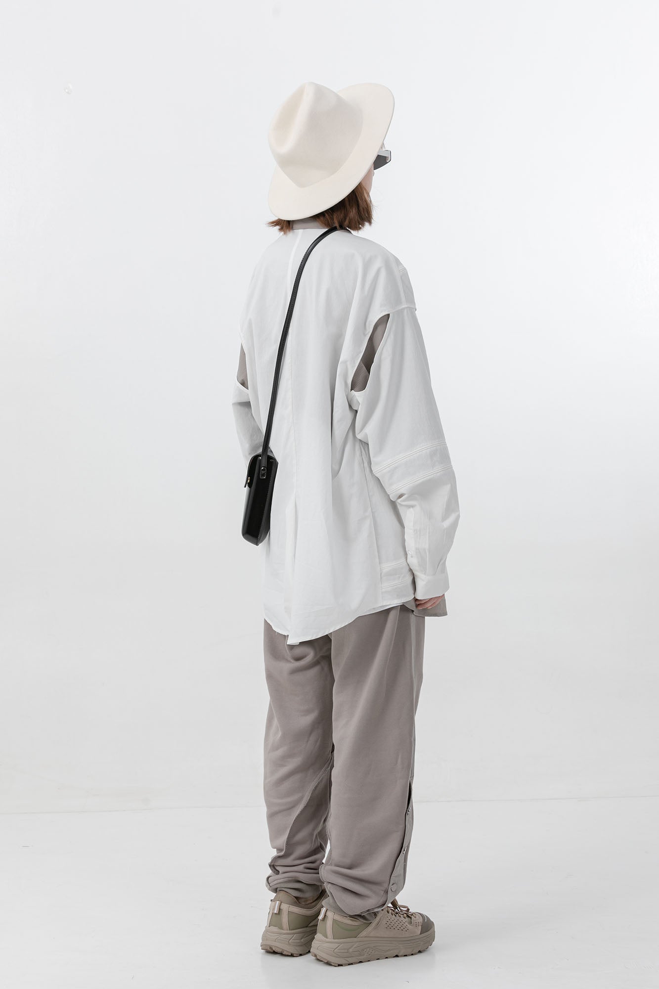 ERROR CODE ROBT Pleats Snap-Zip Side Sweatpants