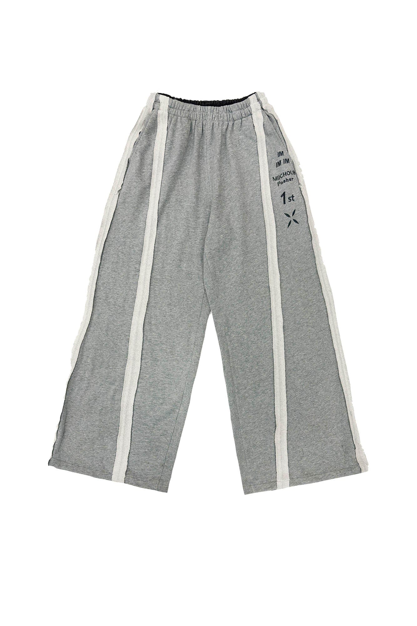MIICHOUS Frayed Spliced Elastic Pants, premium urban and streetwear designers apparel on PROJECTISR.com, Miichous