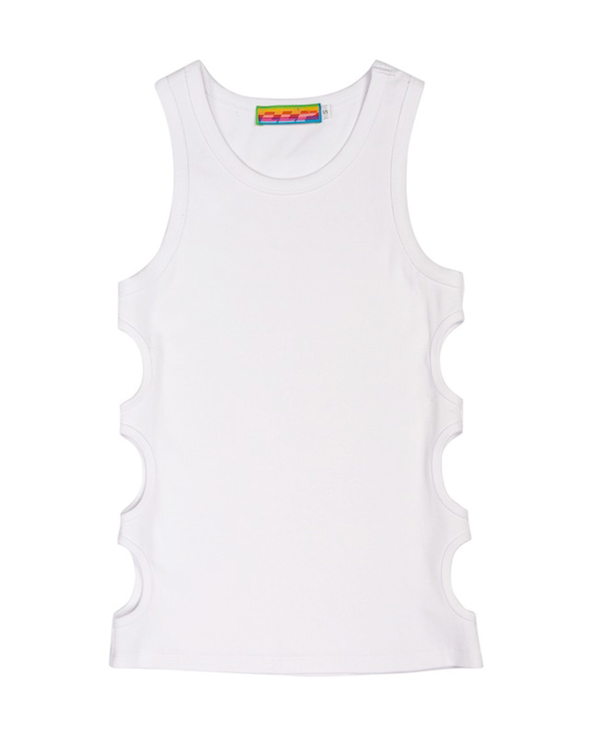 CLP Slim Hollowed Tank Top White, premium urban and streetwear designers apparel on PROJECTISR.com, CLP
