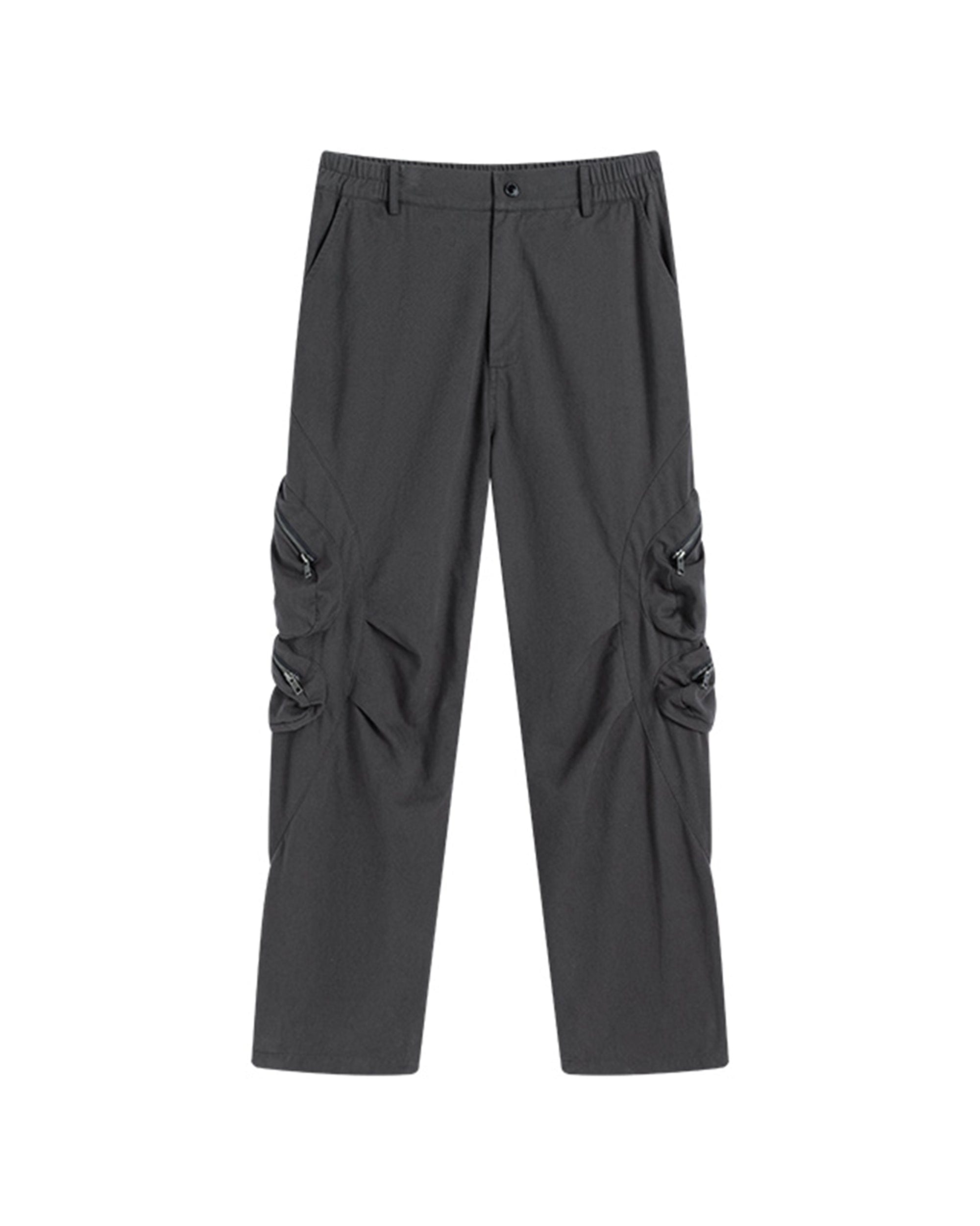 ENSHADOWER Modern Pleated Zipper Tactical Cargo, premium urban and streetwear designers apparel on PROJECTISR.com, ENSHADOWER