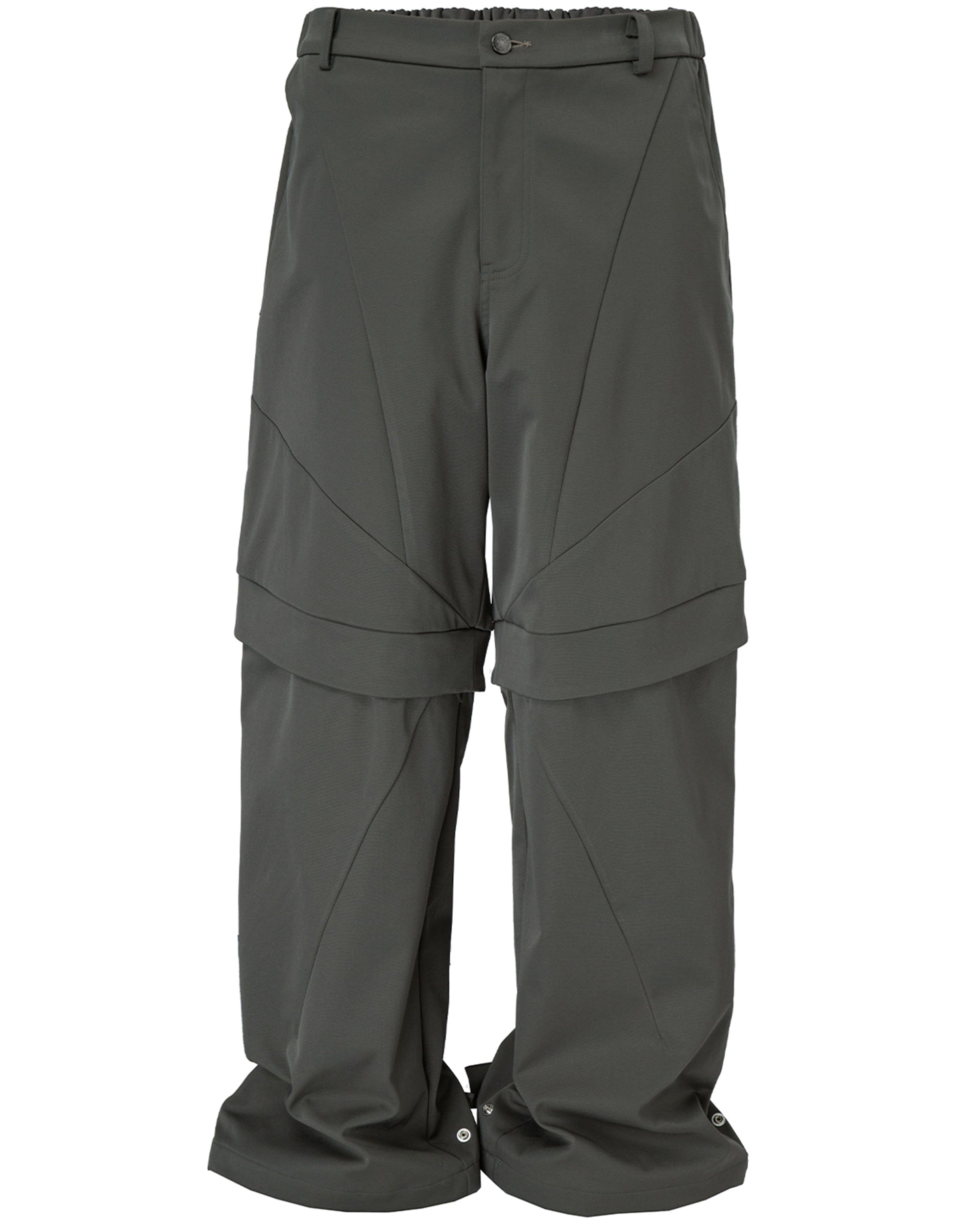 F2CE Modern Deconstructed Double-Knee Rivet Pants, premium urban and streetwear designers apparel on PROJECTISR.com, F2CE