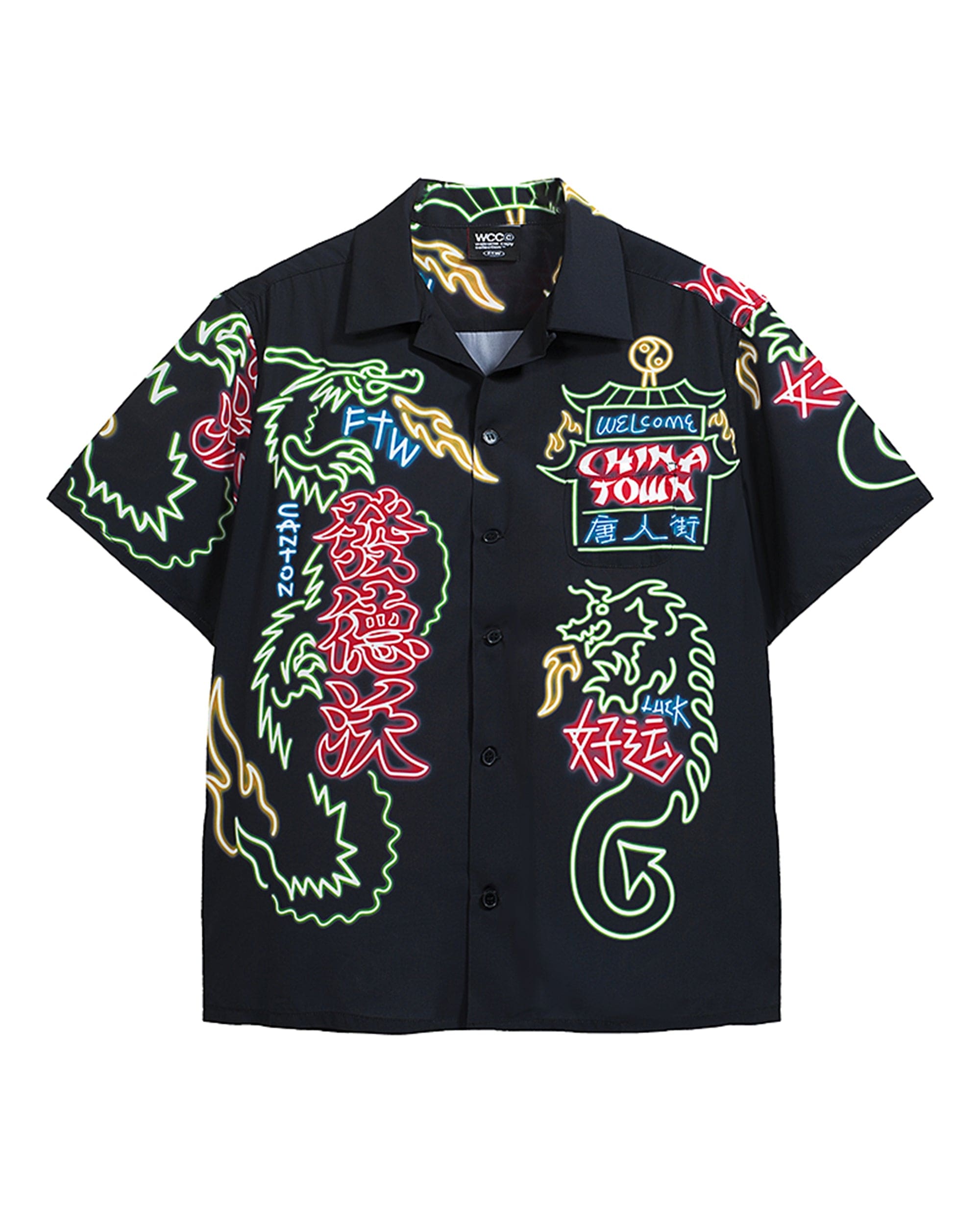 WCC Neon Chinatown Half-Shirt, premium urban and streetwear designers apparel on PROJECTISR.com, WCC