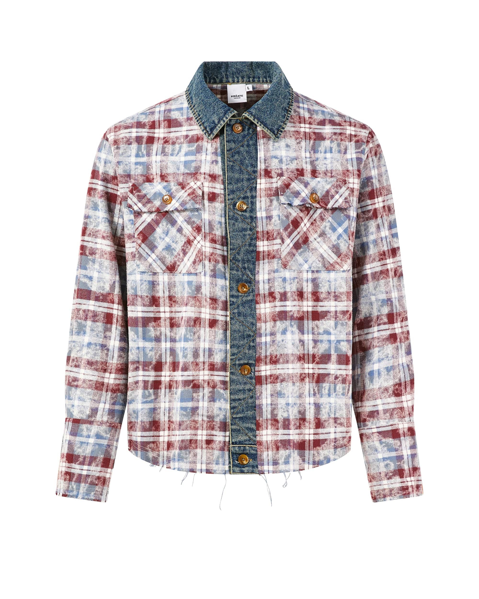 KREATE Denim Spliced Macarons Jacket